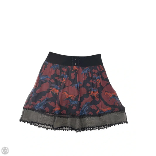 Skirt Designer By Coach In Blue & Red, Size: 4