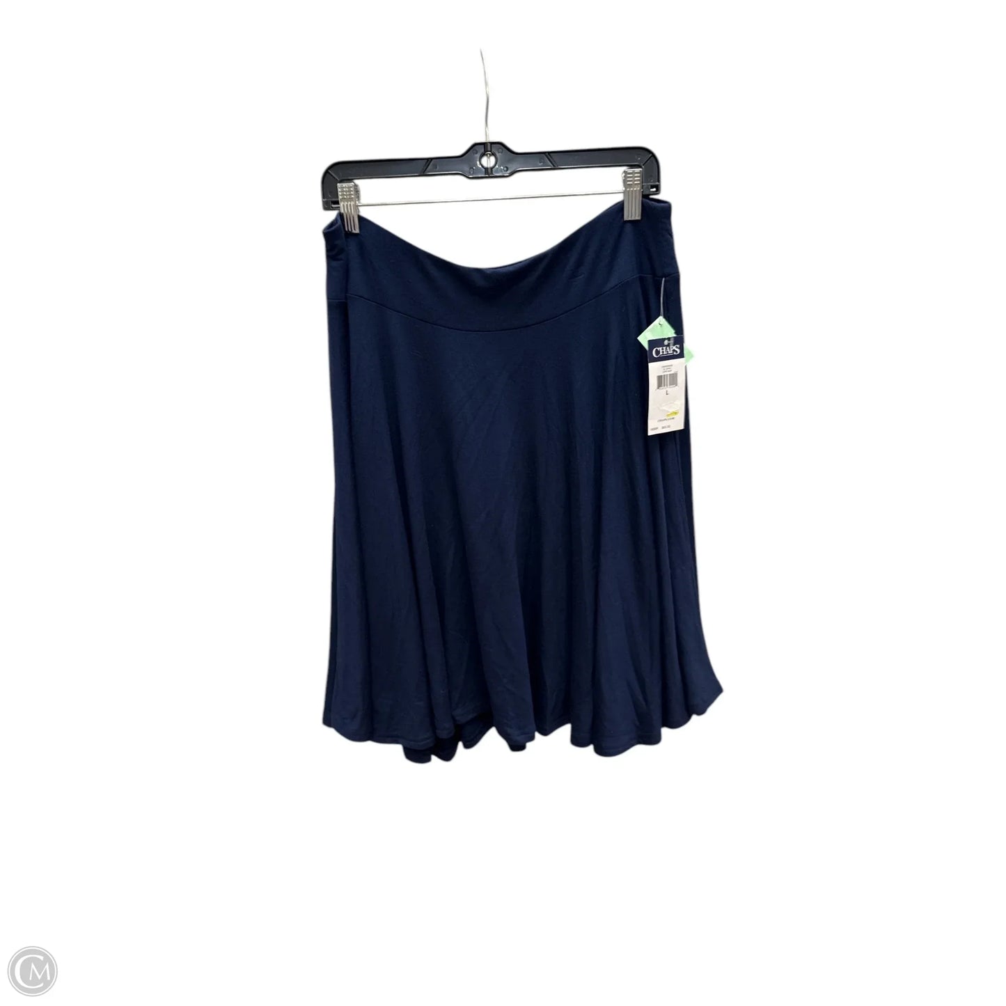 Skirt Maxi By Chaps In Navy, Size: L
