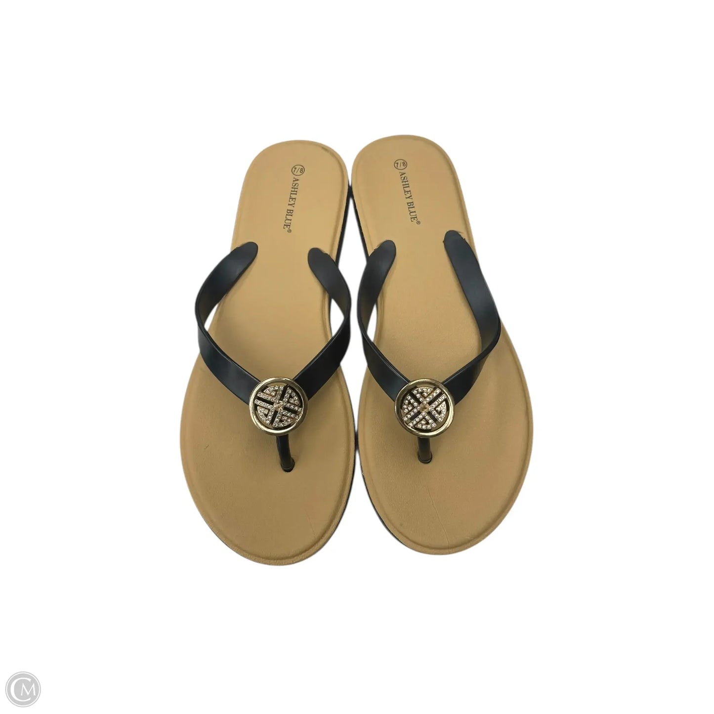Sandals Flip Flops By Clothes Mentor In Black