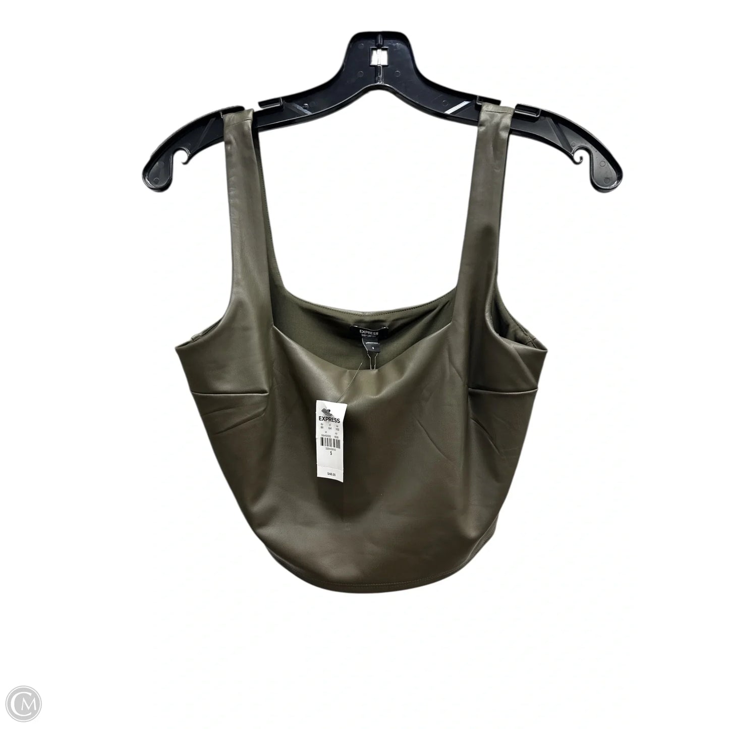 Top Sleeveless By Express In Green, Size: S