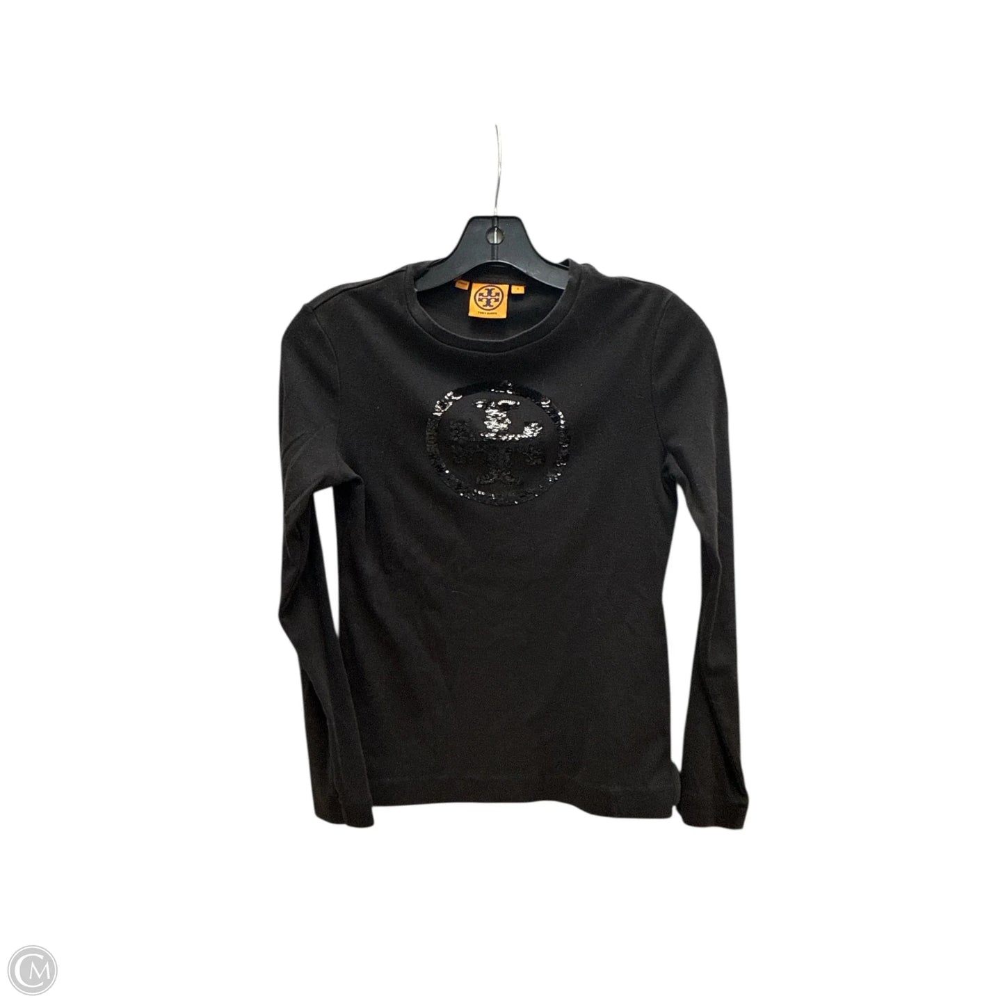 Top Long Sleeve Designer By Tory Burch In Black, Size: S