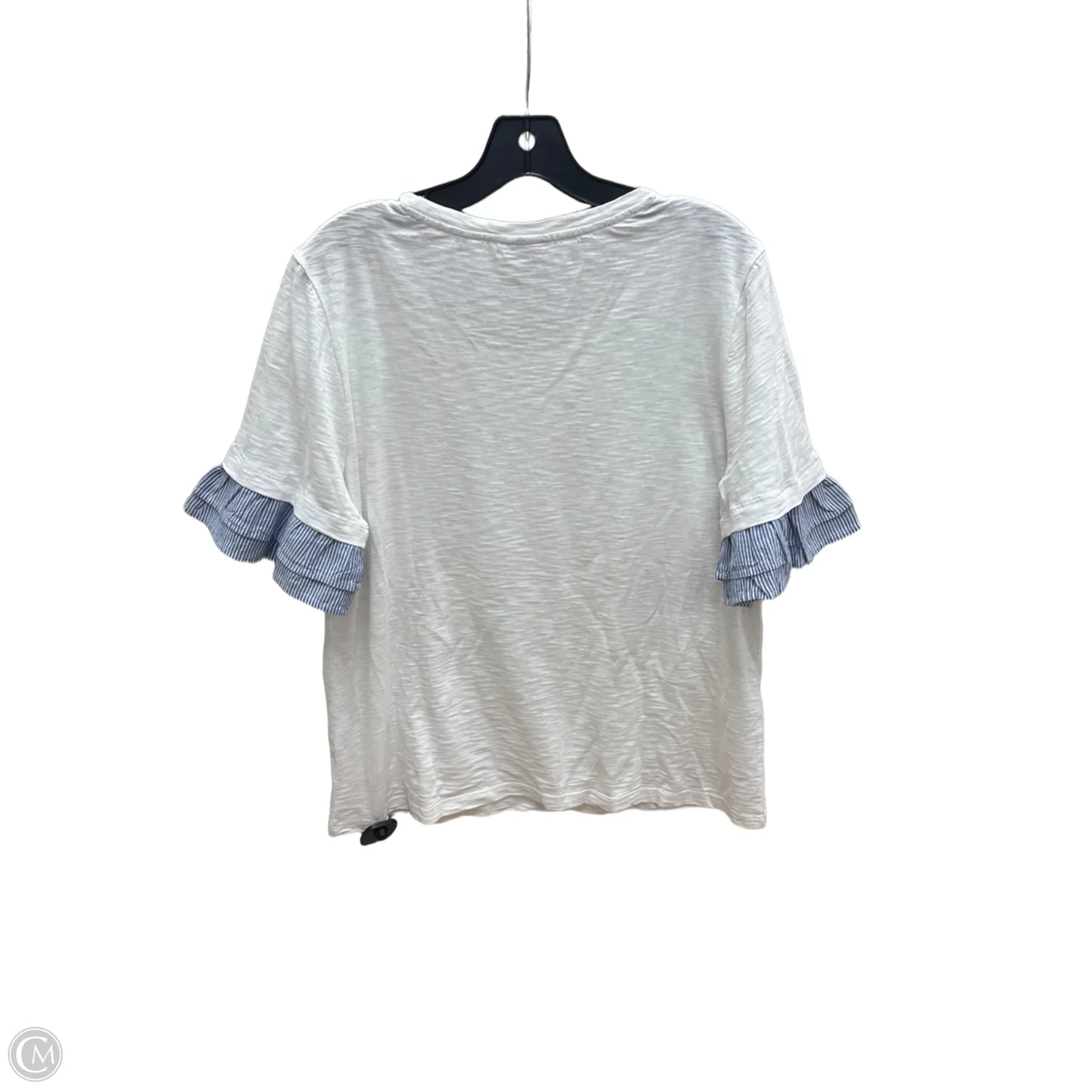 Top Short Sleeve By Chicos In White, Size: L