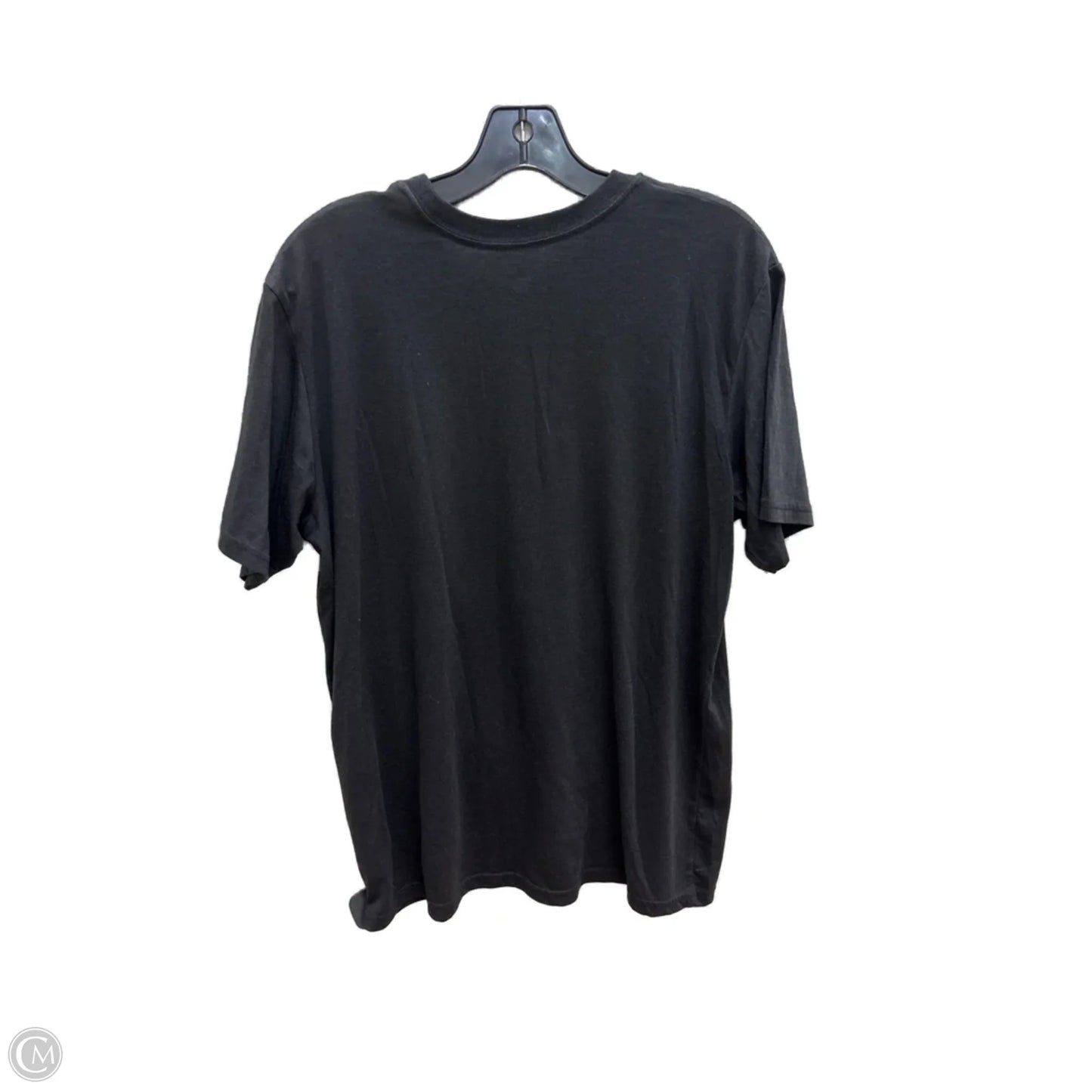 Top Short Sleeve By Clothes Mentor In Black & White, Size: L
