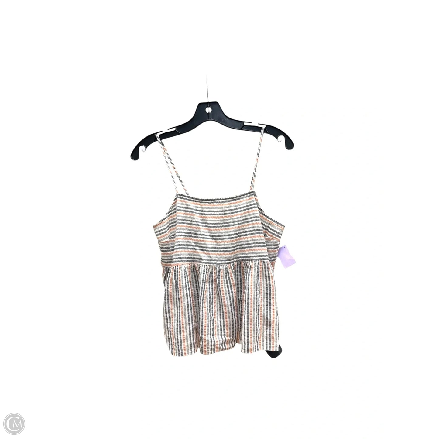 Top Sleeveless By Ana In Striped Pattern, Size: M