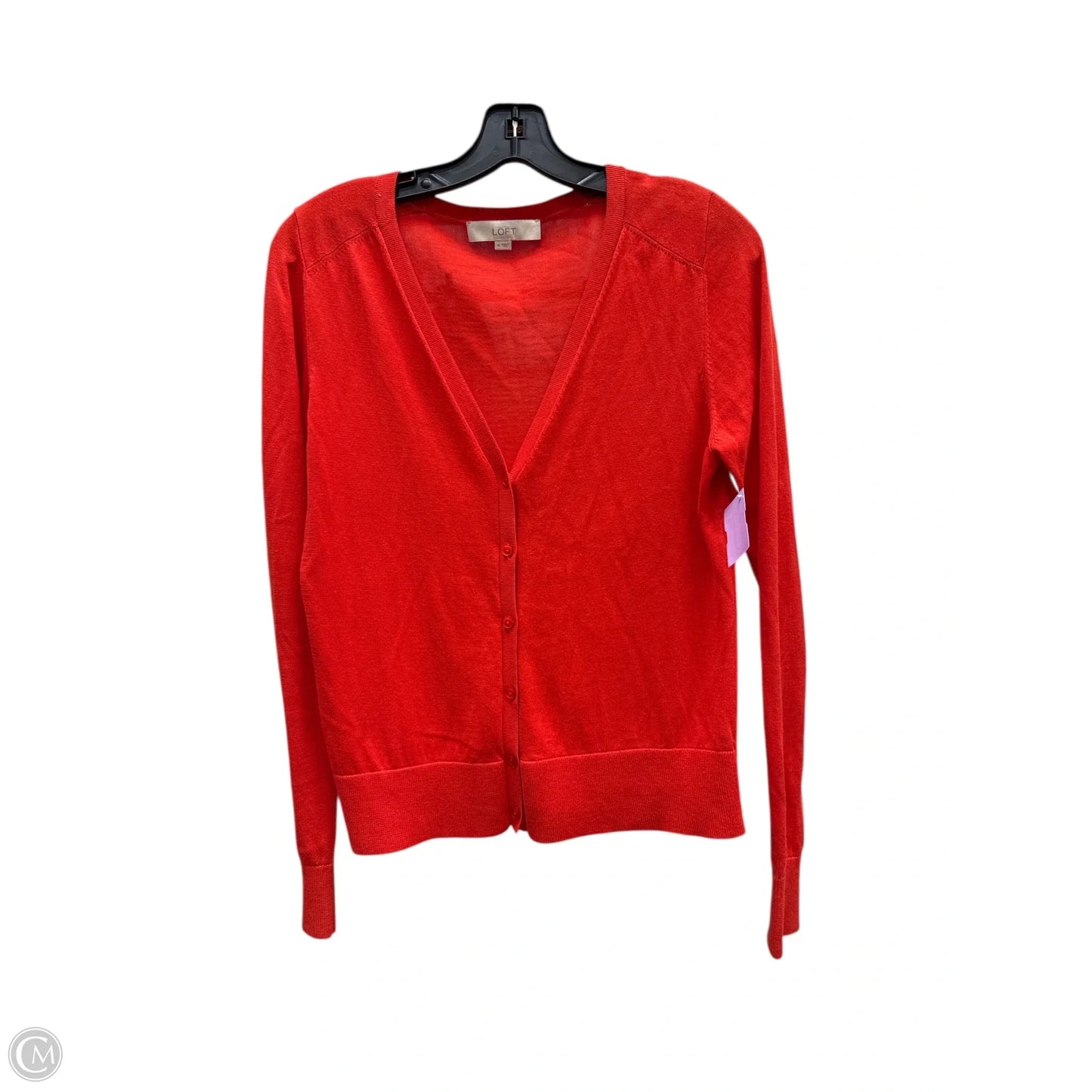 Cardigan By Loft In Red, Size: M