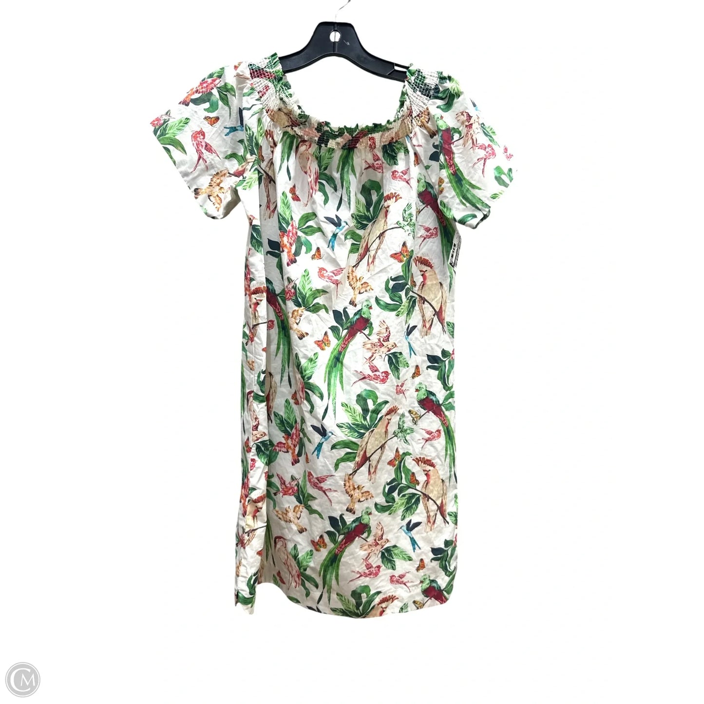 Dress Casual Midi By Ann Taylor In Tropical Print, Size: Xs
