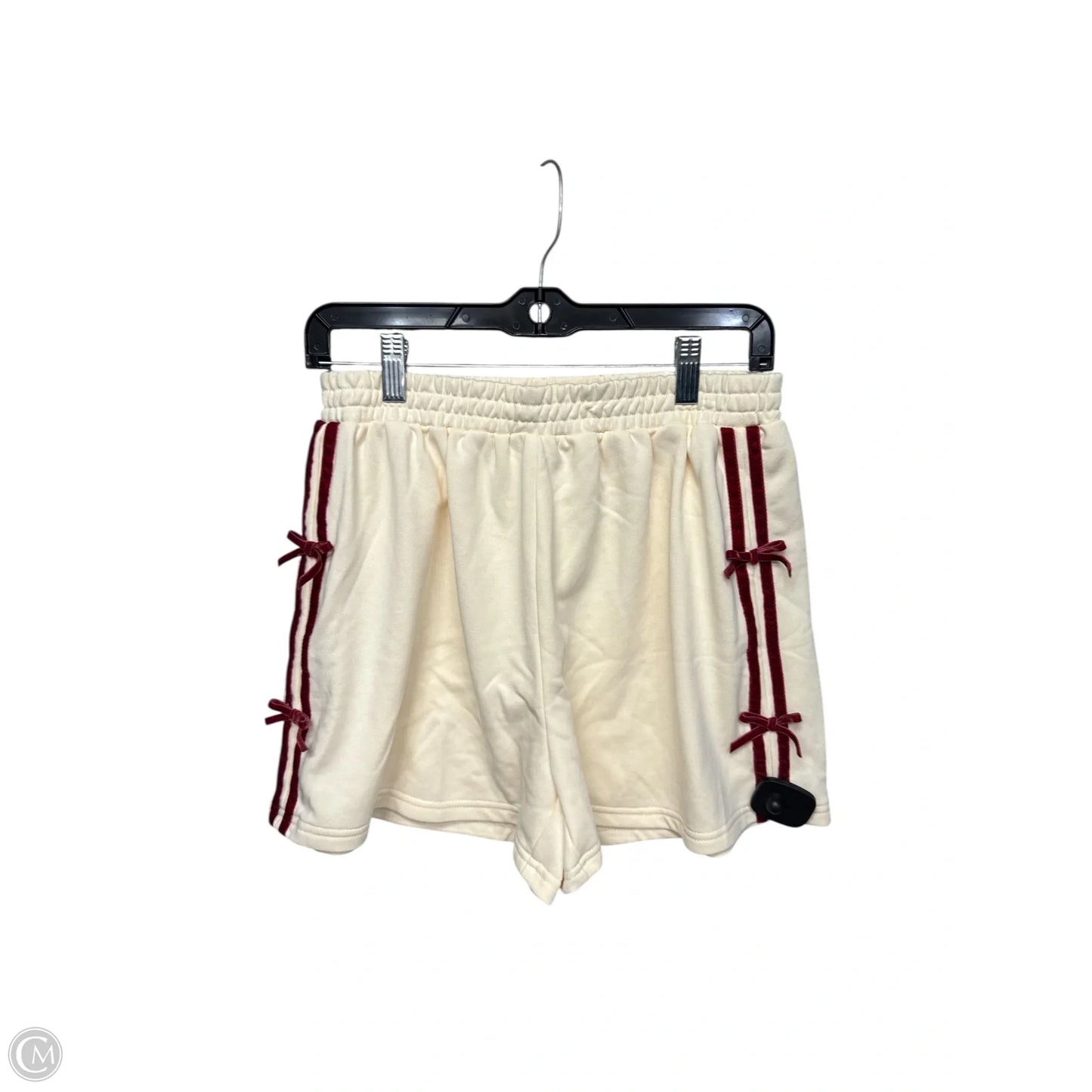 Shorts By Clothes Mentor In Cream & Red, Size: M