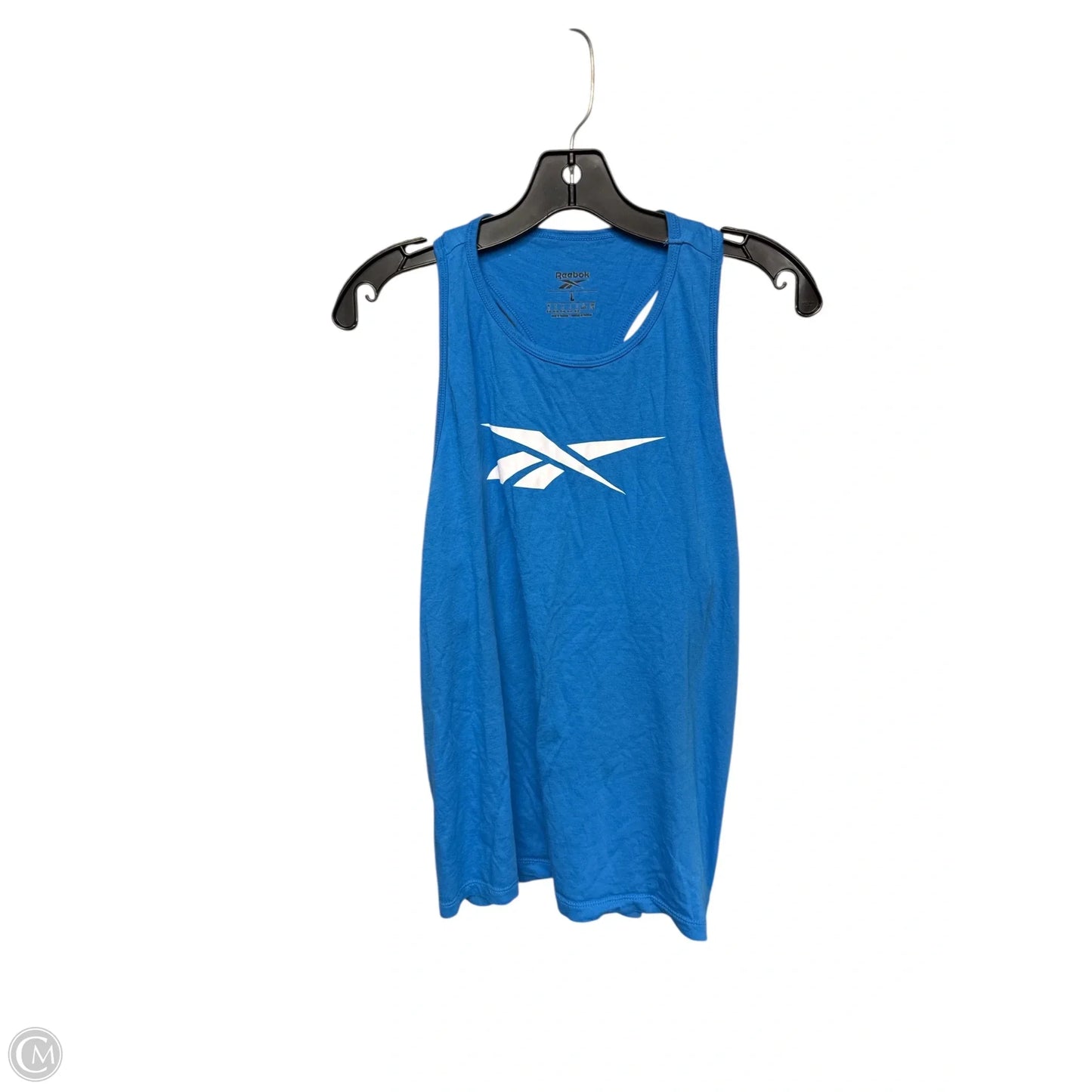 Athletic Tank Top By Reebok In Blue, Size: L