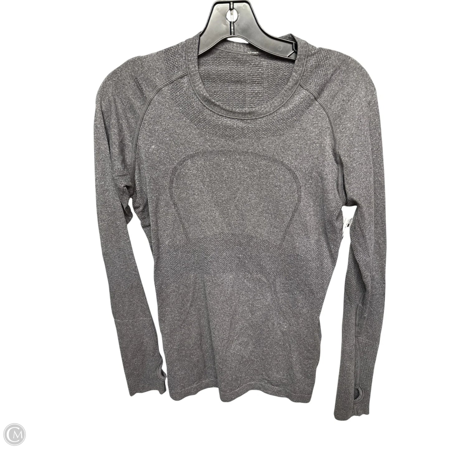 Athletic Top Long Sleeve Crewneck By Lululemon In Grey, Size: 8