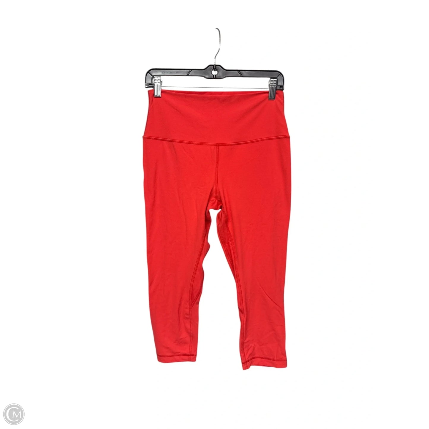 Athletic Capris By Lululemon In Orange, Size: 10