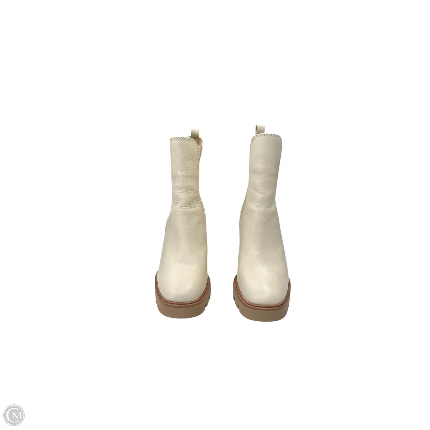 Boots Mid-calf Heels By Sam Edelman In Cream, Size: 6