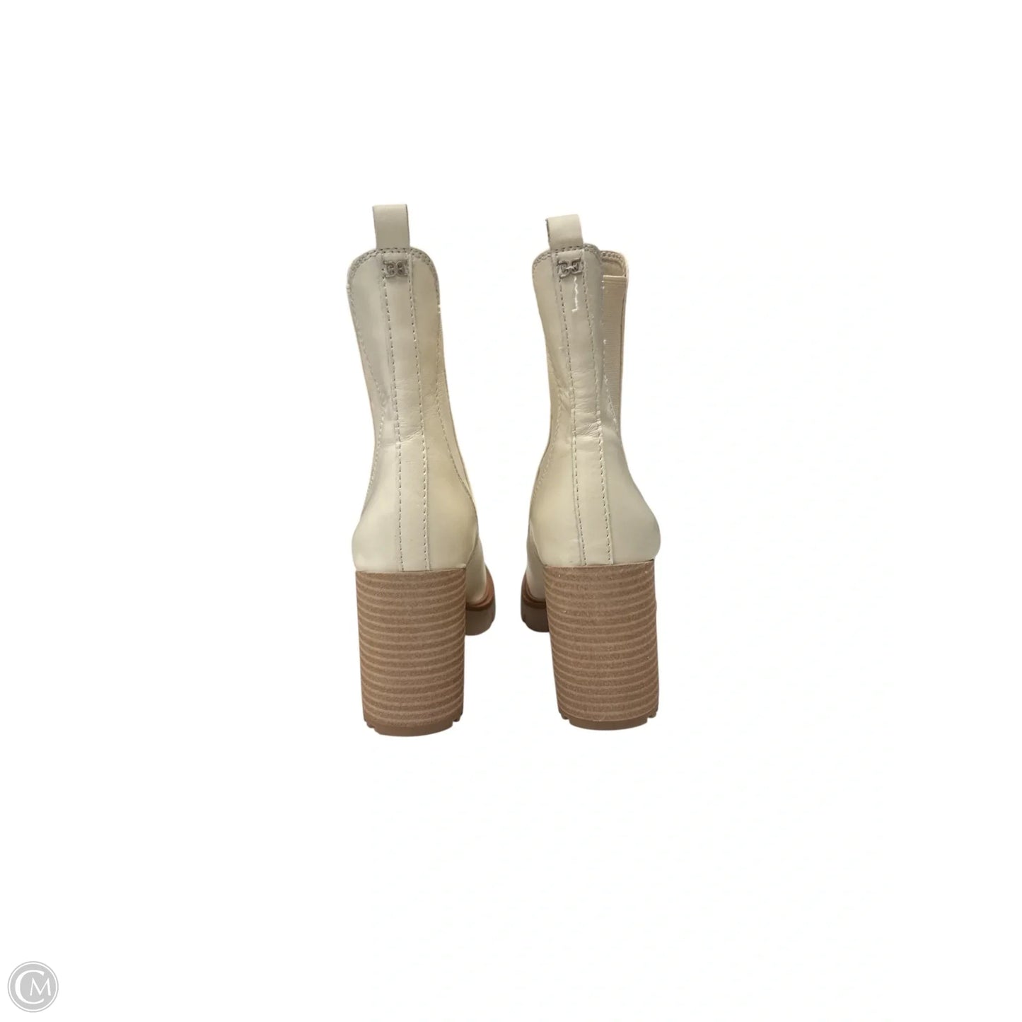 Boots Mid-calf Heels By Sam Edelman In Cream, Size: 6
