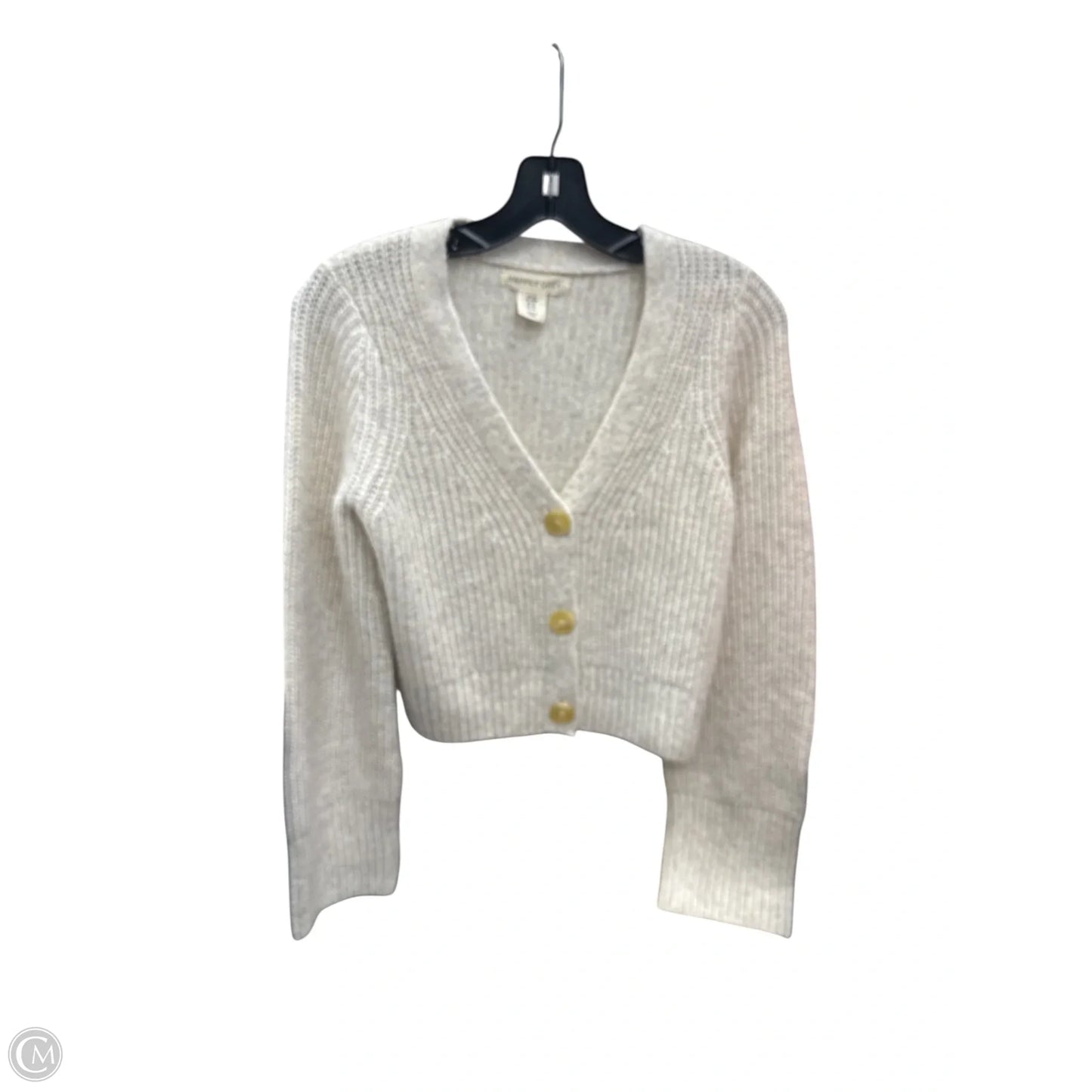 Cardigan By Clothes Mentor In Cream, Size: M