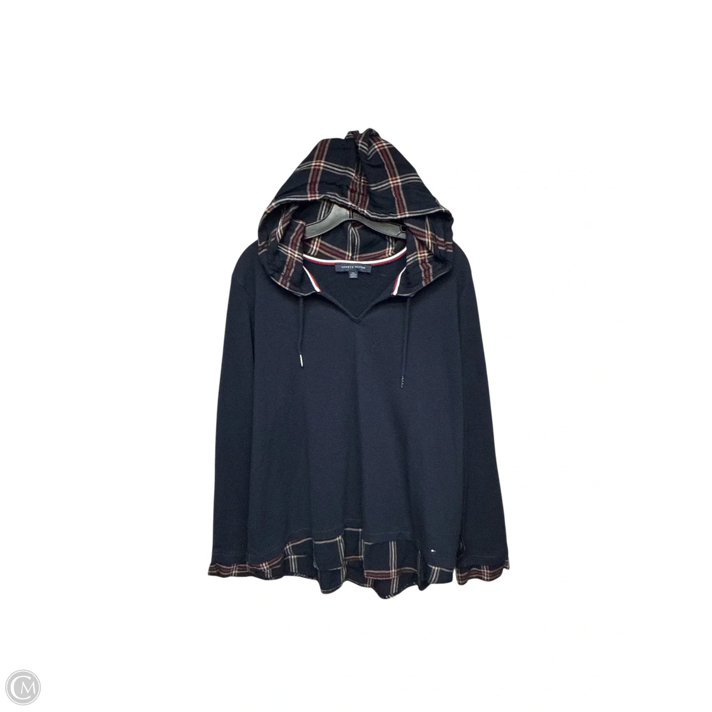 Tunic Long Sleeve By Tommy Hilfiger In Blue & Red, Size: Xxl