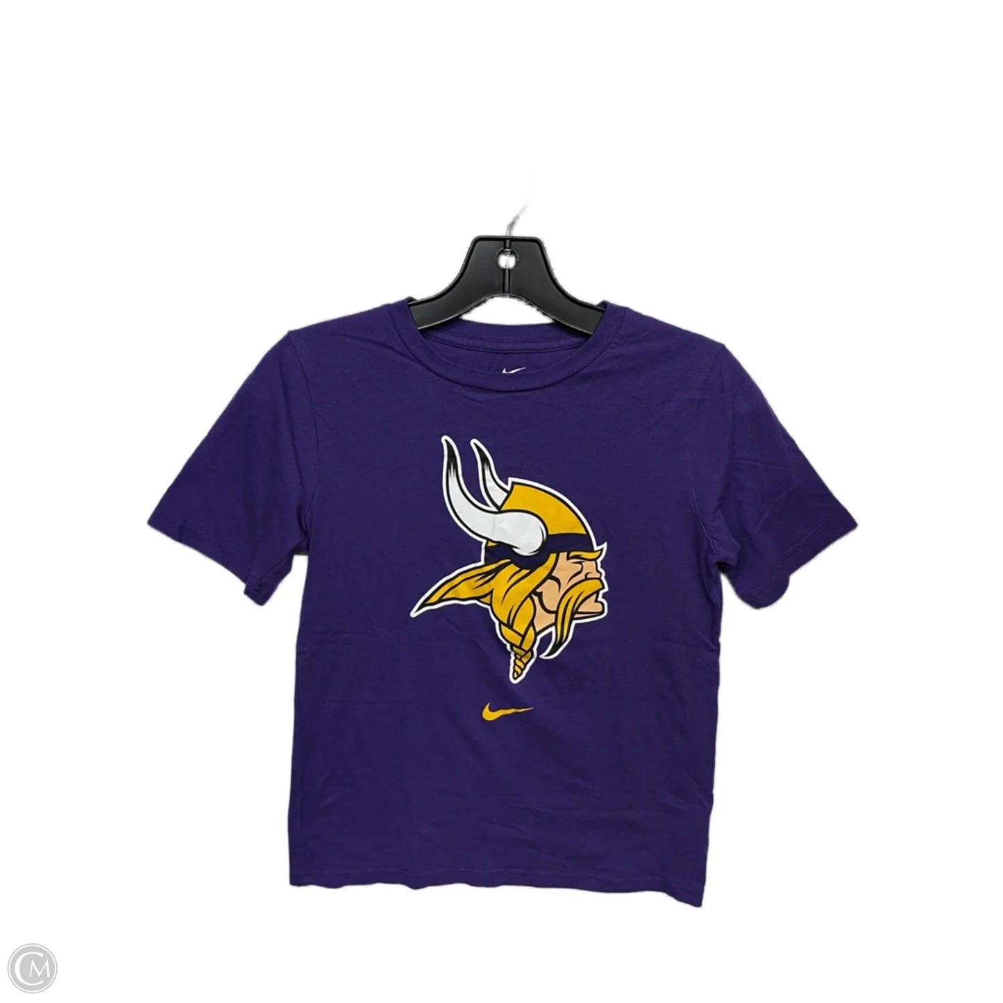 Athletic Top Short Sleeve By Nike Apparel In Purple, Size: M