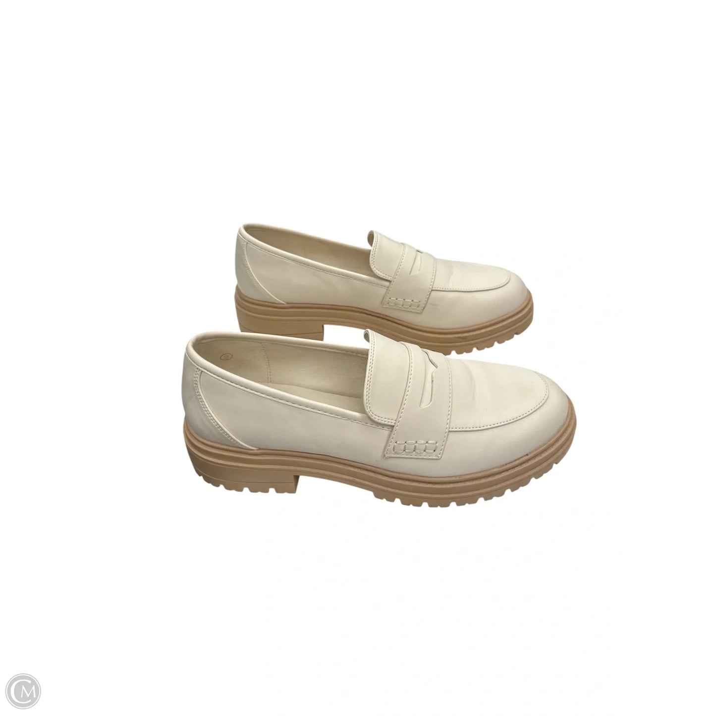 Shoes Heels Block By Clothes Mentor In Cream, Size: 9