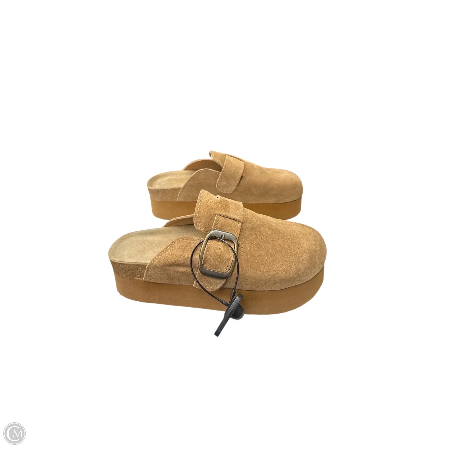 Shoes Heels Block By Cushionaire In Brown, Size: 7.5