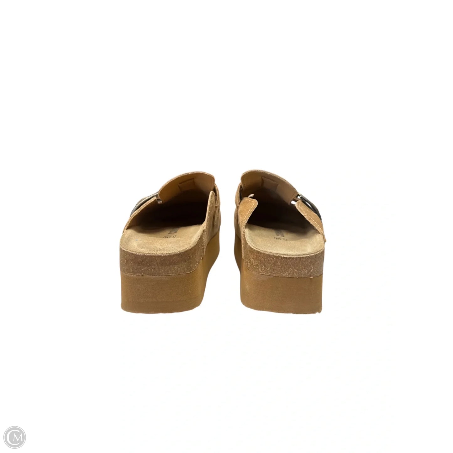 Shoes Heels Block By Cushionaire In Brown, Size: 7.5
