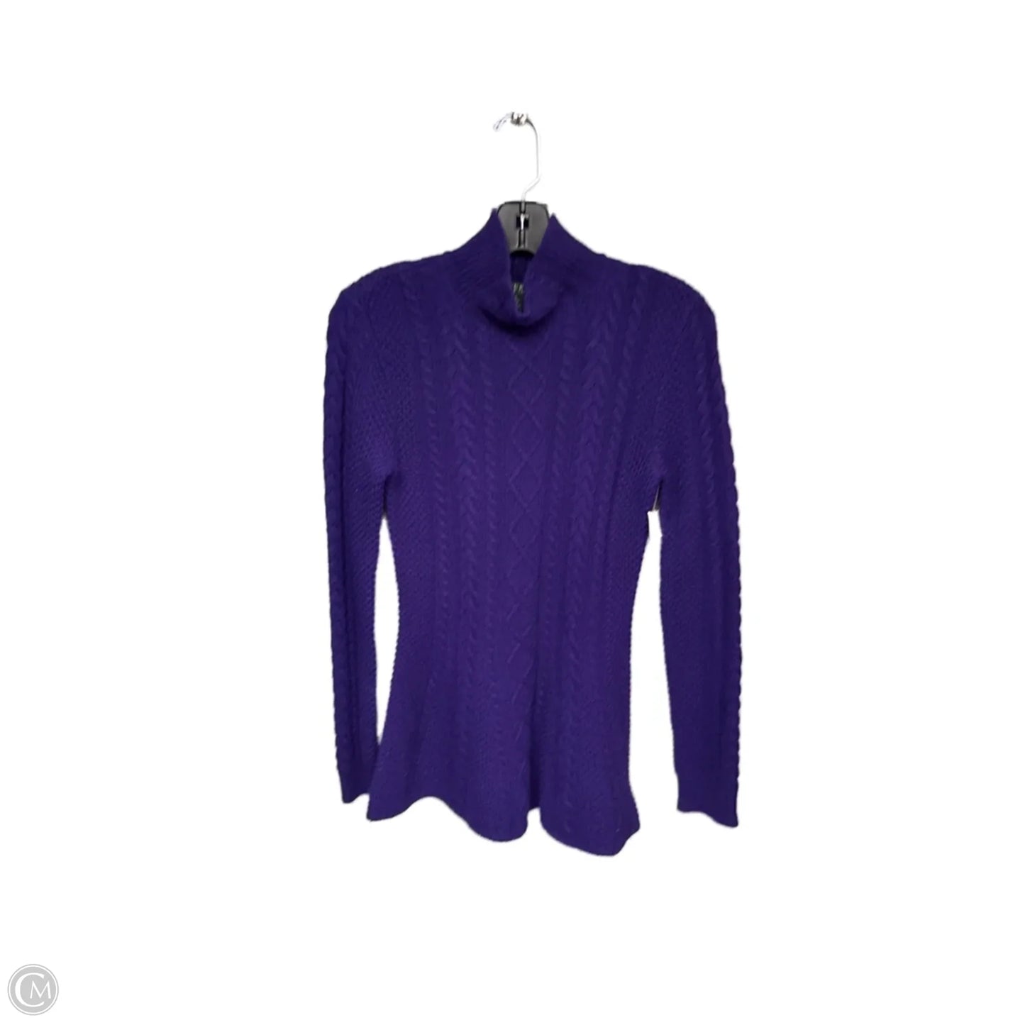 Sweater By Lauren By Ralph Lauren In Purple, Size: S