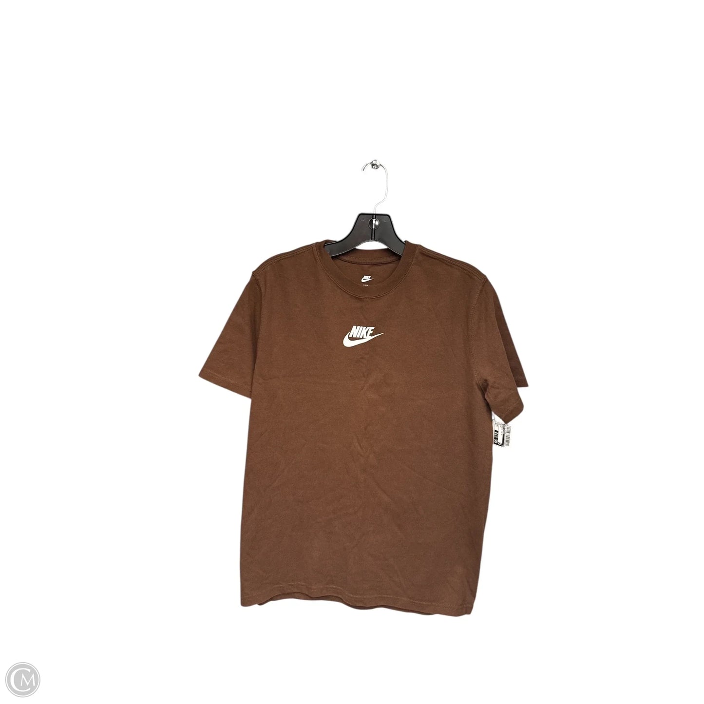 Athletic Top Short Sleeve By Nike Apparel In Brown, Size: Xl