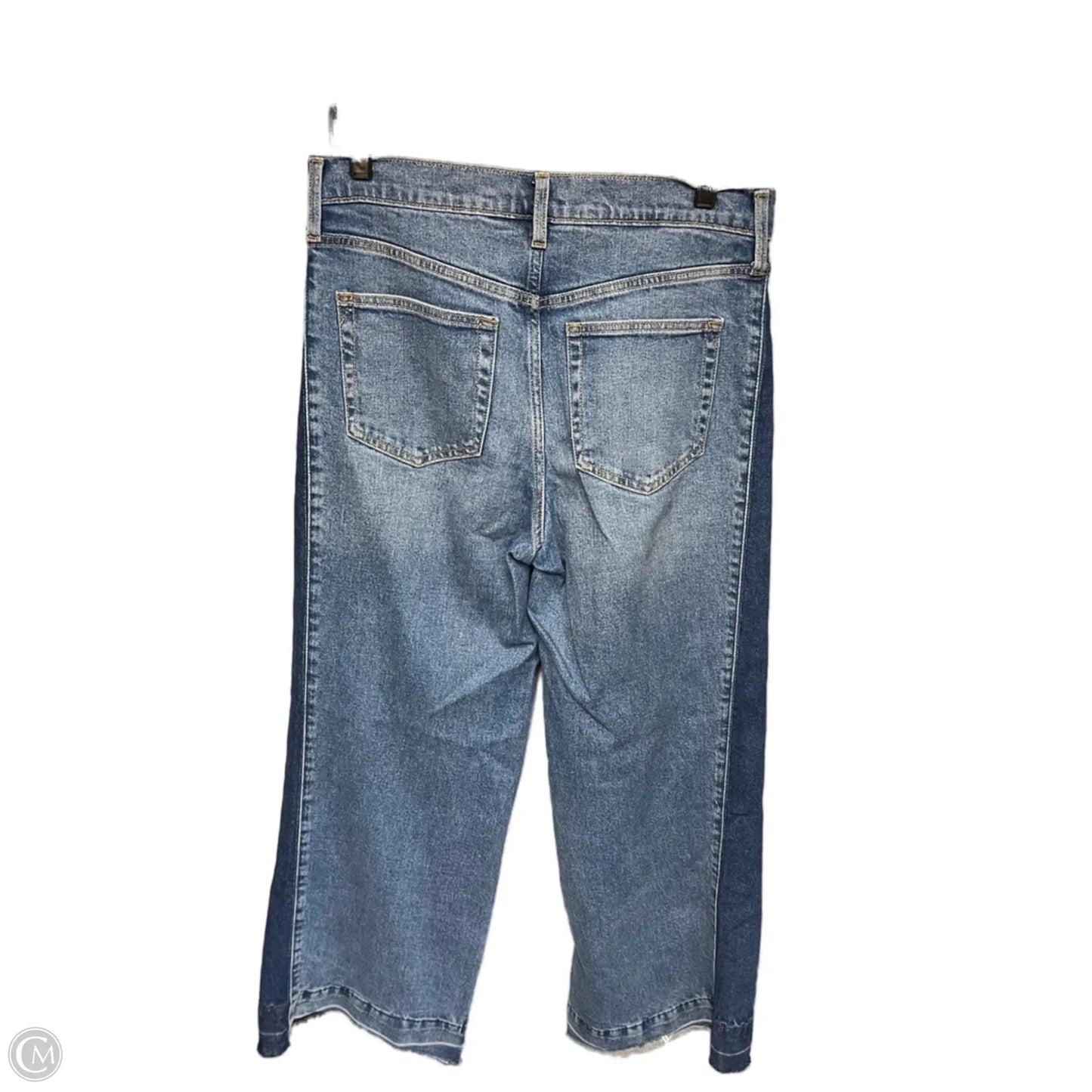 Jeans Wide Leg By Gap In Blue Denim, Size: 8