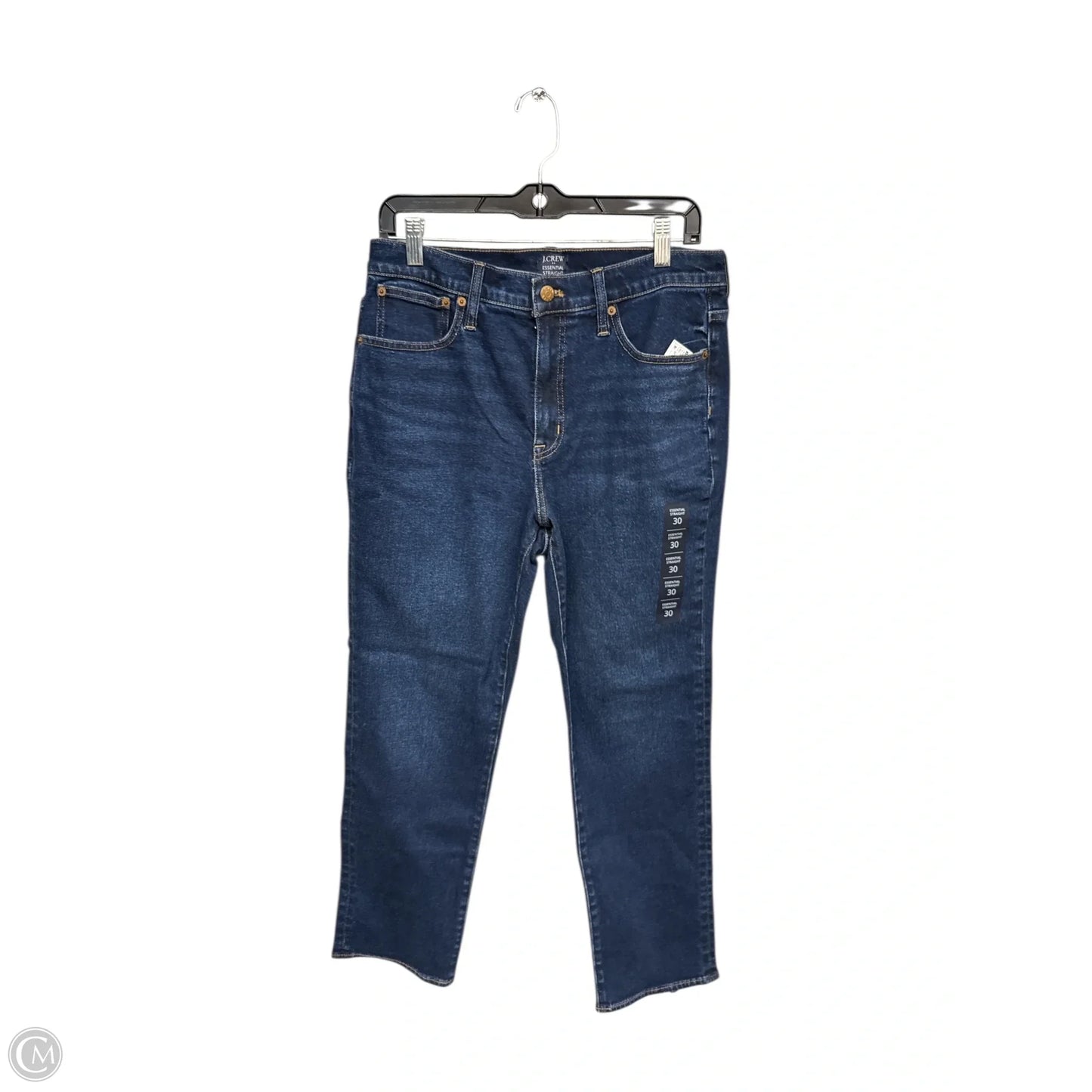 Jeans Straight By J. Crew In Blue Denim, Size: 30