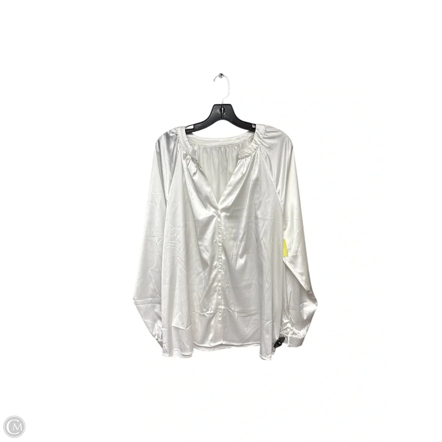 Top Long Sleeve By Lularoe In White, Size: L