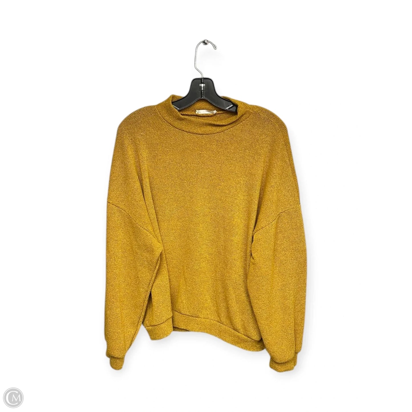 Top Long Sleeve By Lush In Yellow, Size: L