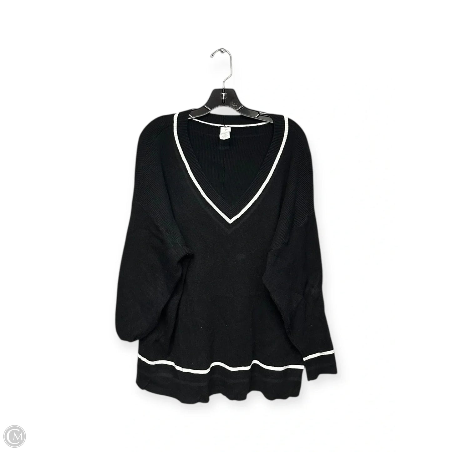 Top Long Sleeve By Lane Bryant In Black & White, Size: 2x