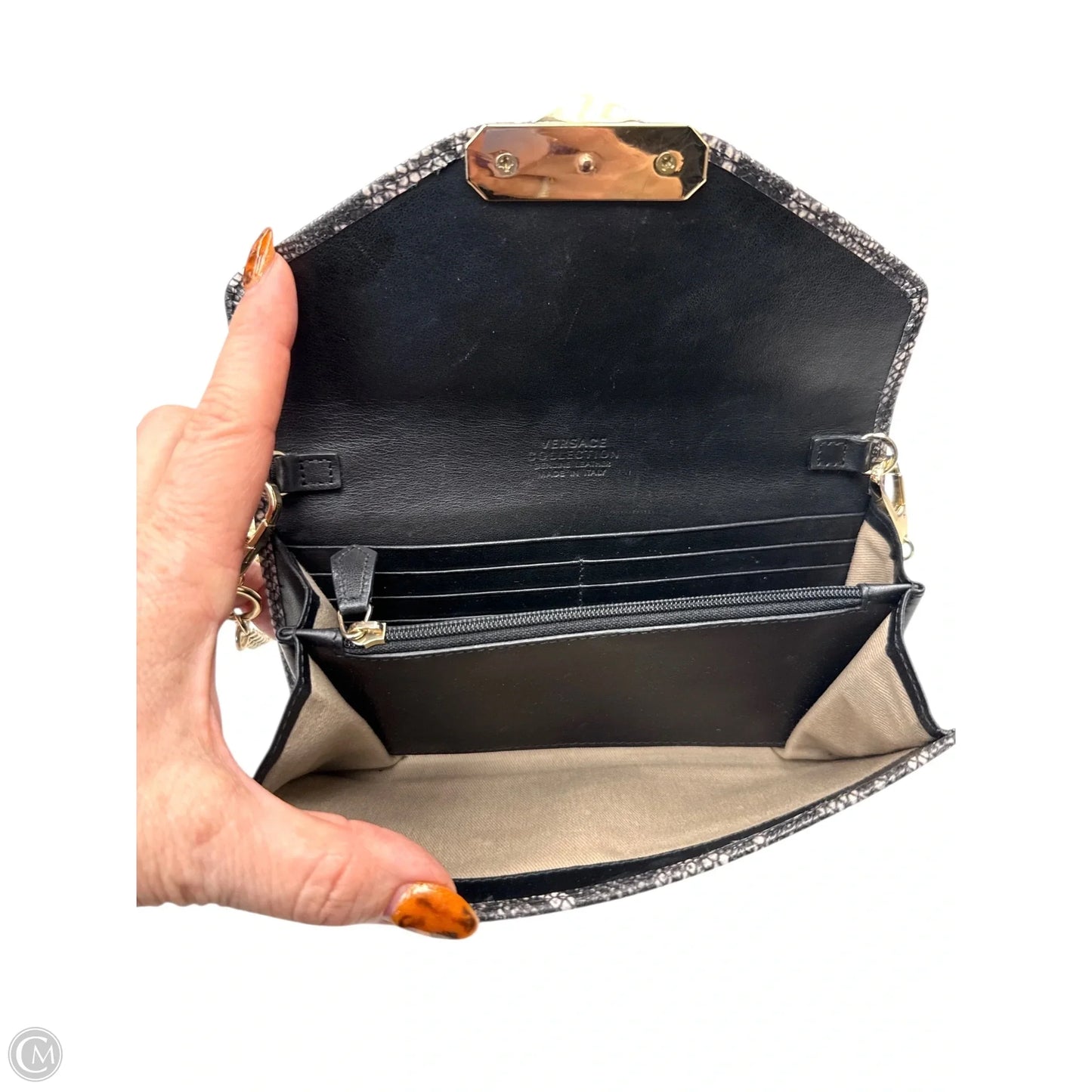 Crossbody Luxury Designer By Versace, Size: Small