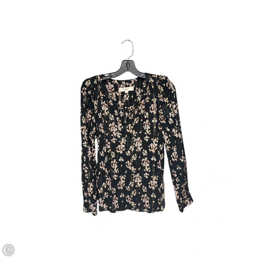 Top Long Sleeve By Loft In Floral Print, Size: M