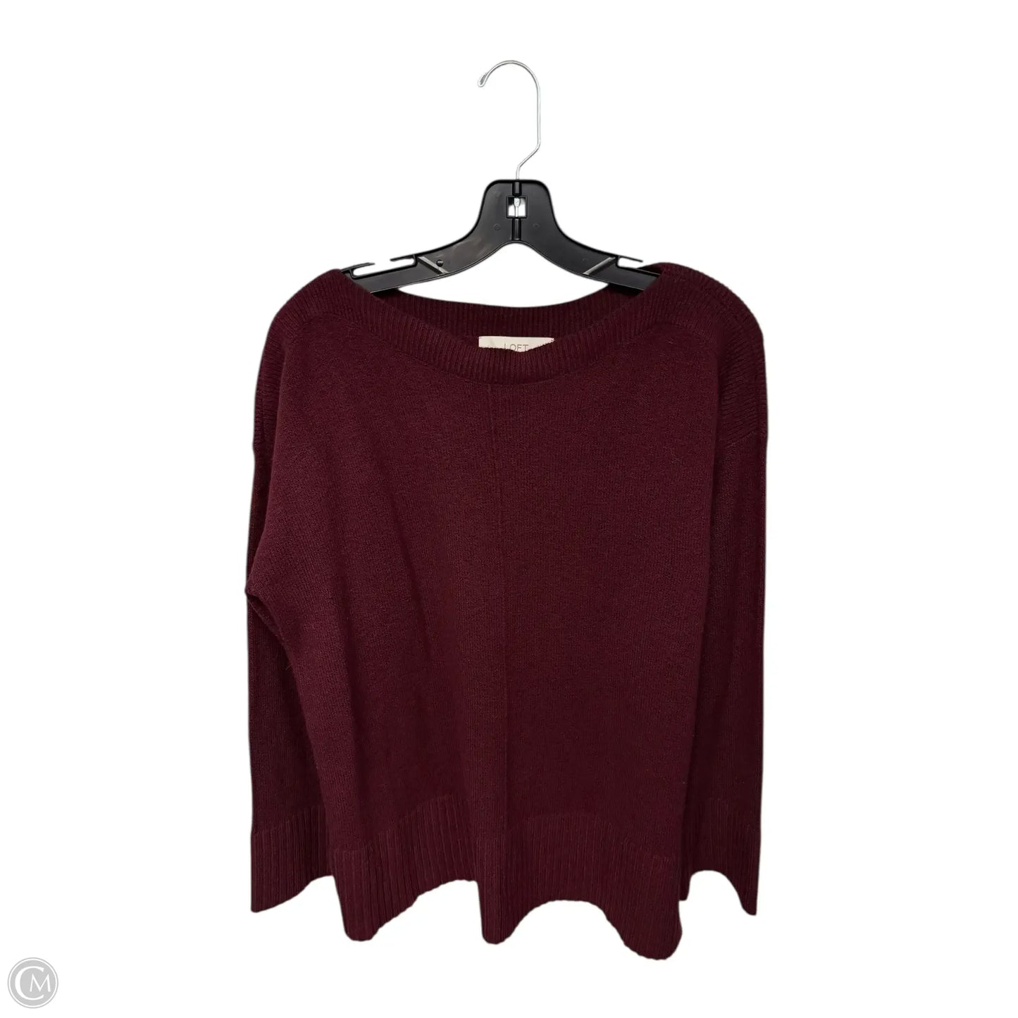 Sweater By Loft In Maroon, Size: S