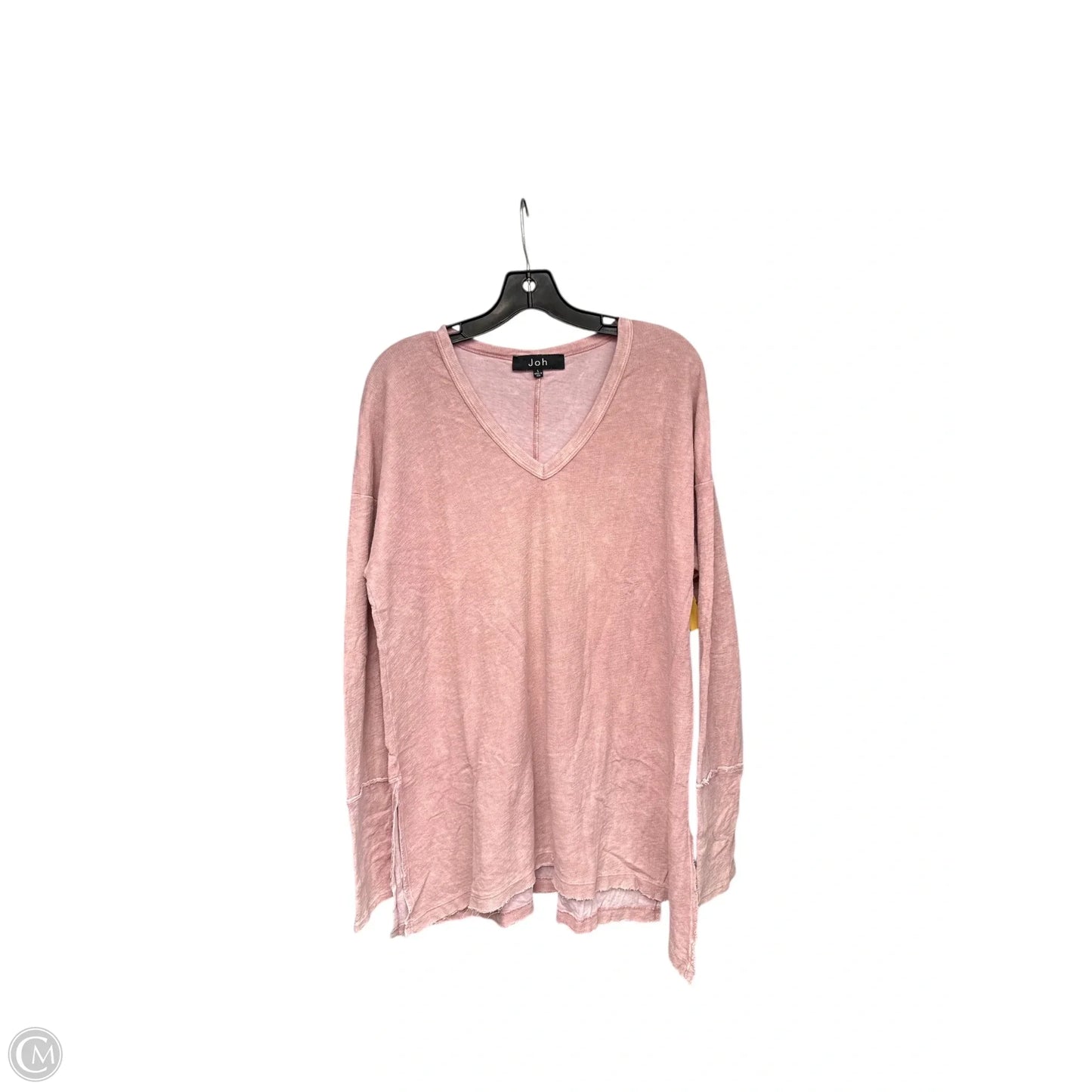 Tunic Long Sleeve By Clothes Mentor In Pink, Size: L