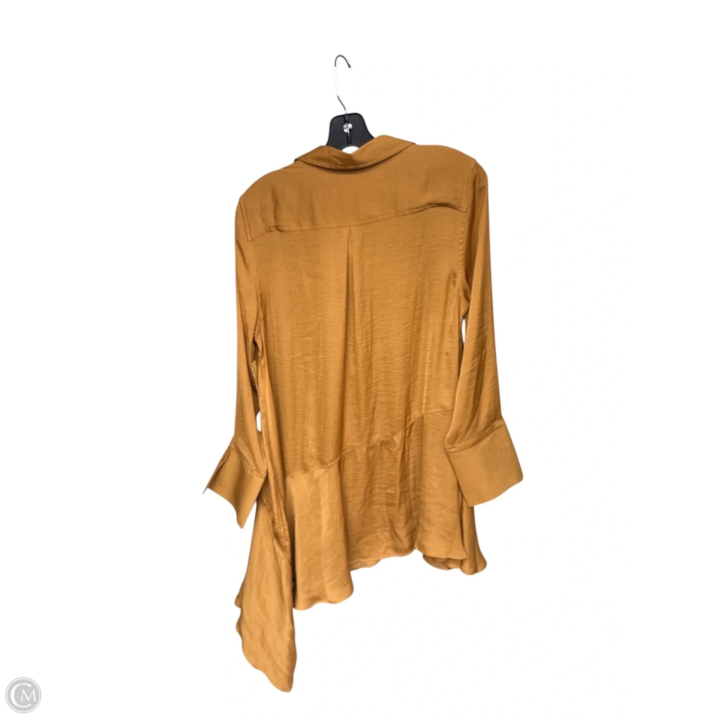 Top Long Sleeve By Dg2 In Gold, Size: M