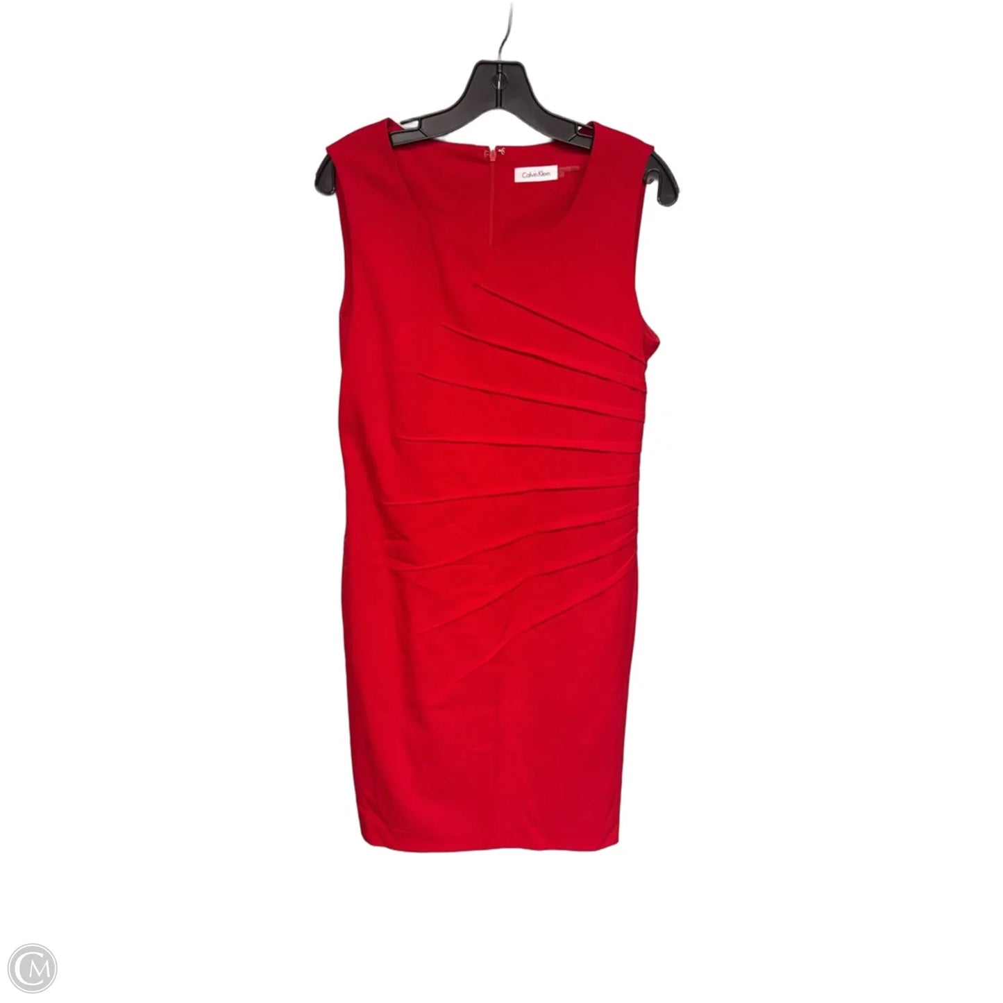 Dress Work By Calvin Klein In Red, Size: 8