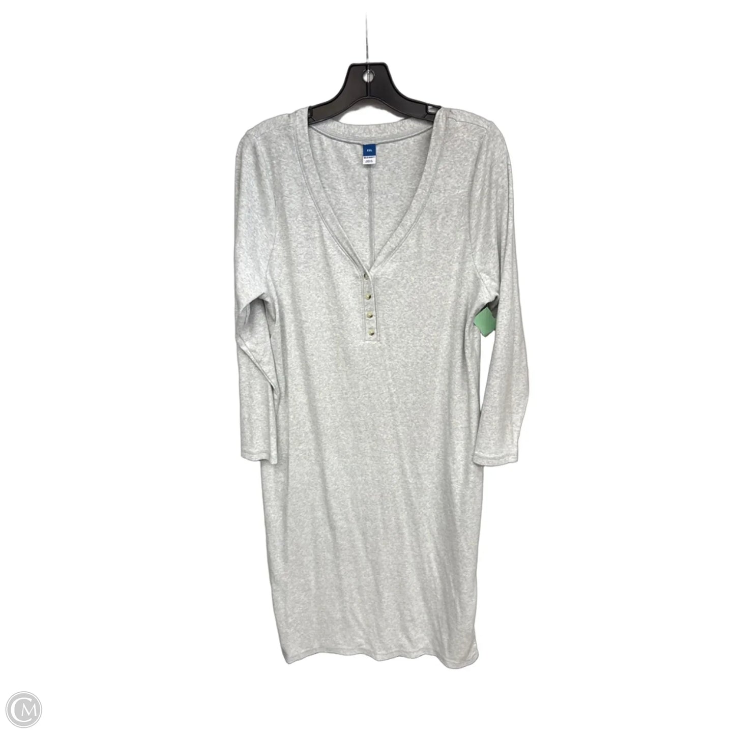 Dress Casual Maxi By Old Navy In Grey, Size: Xxl