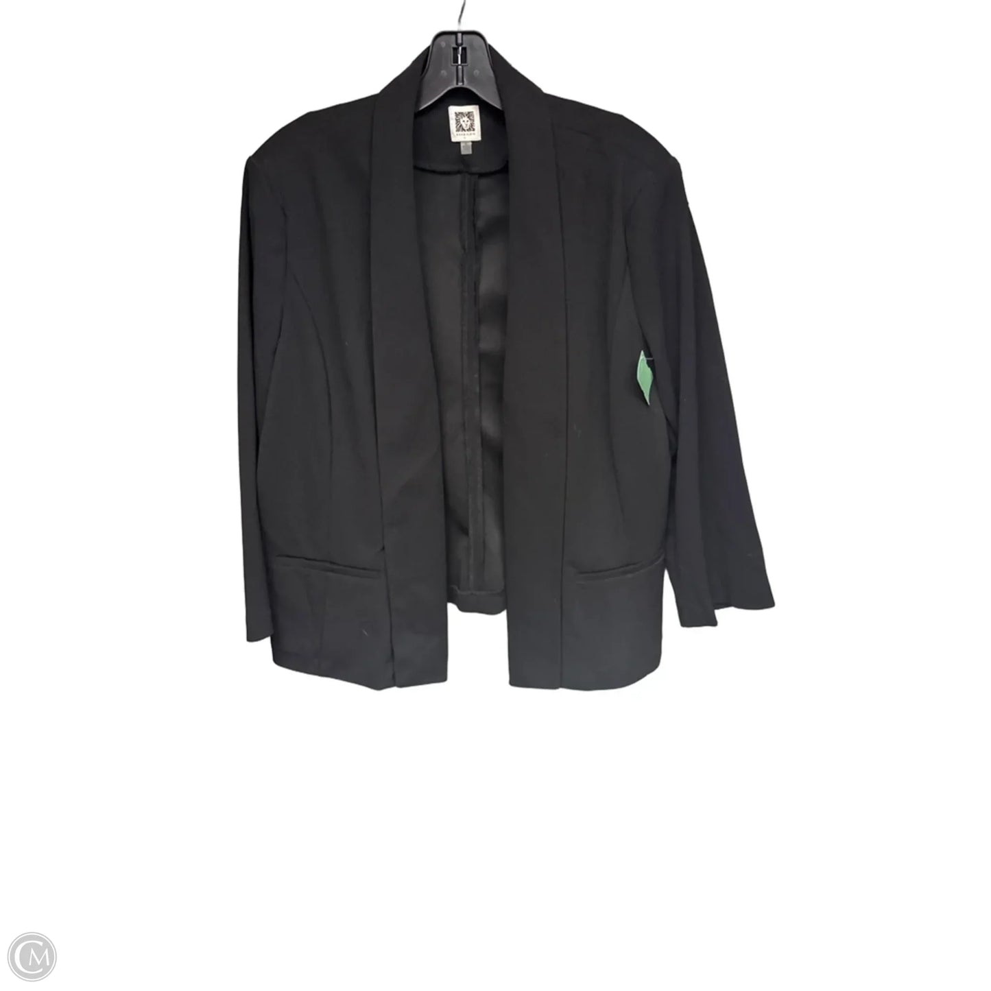 Blazer By Anne Klein In Black, Size: Xl