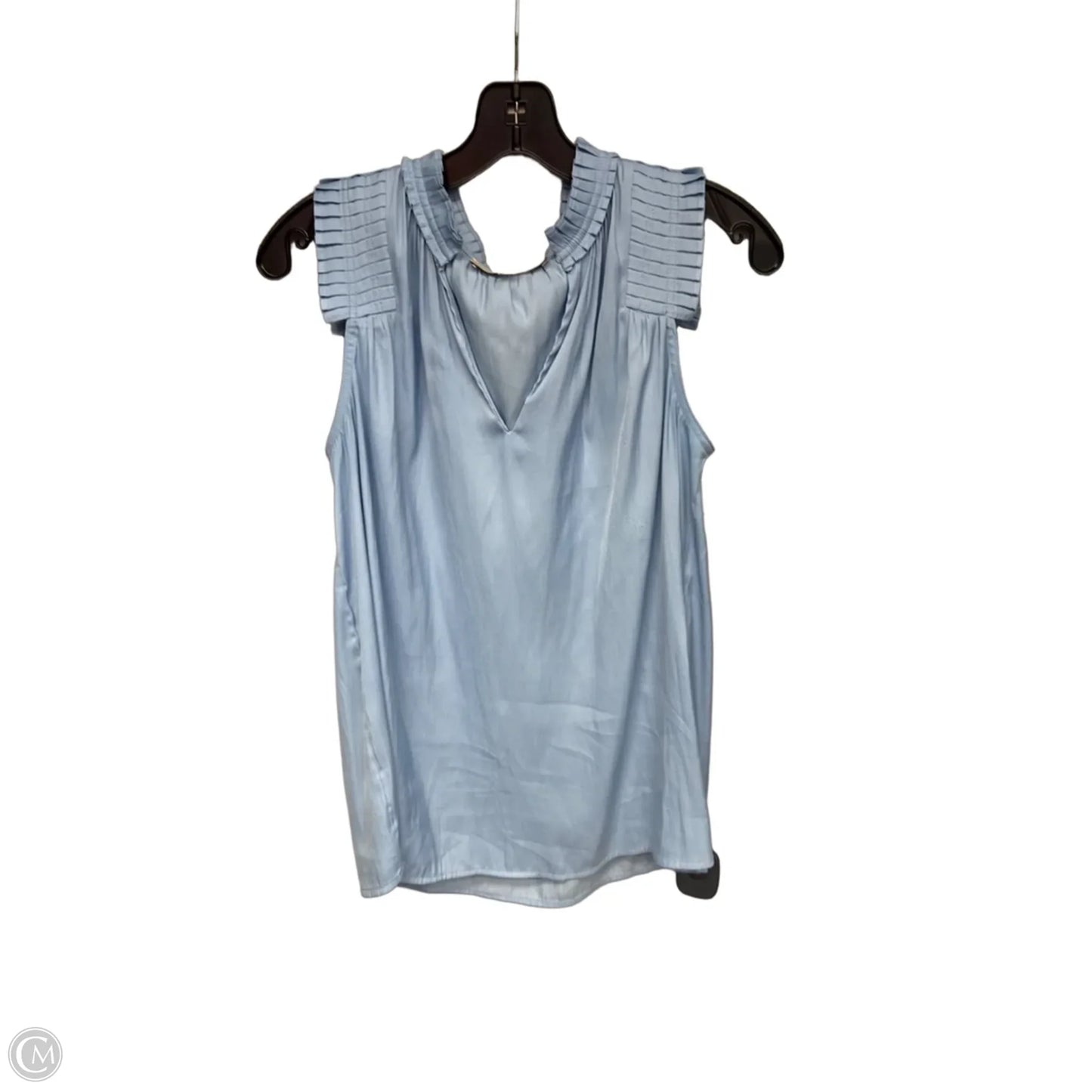 Top Sleeveless By Loft In Blue, Size: S