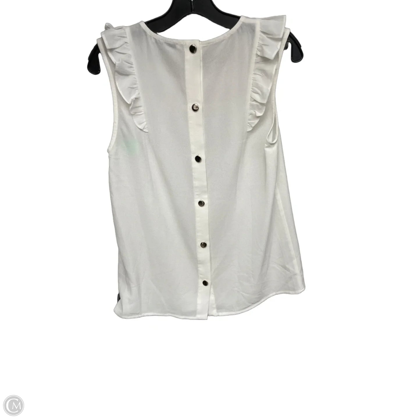 Top Sleeveless By Staccato In White, Size: S