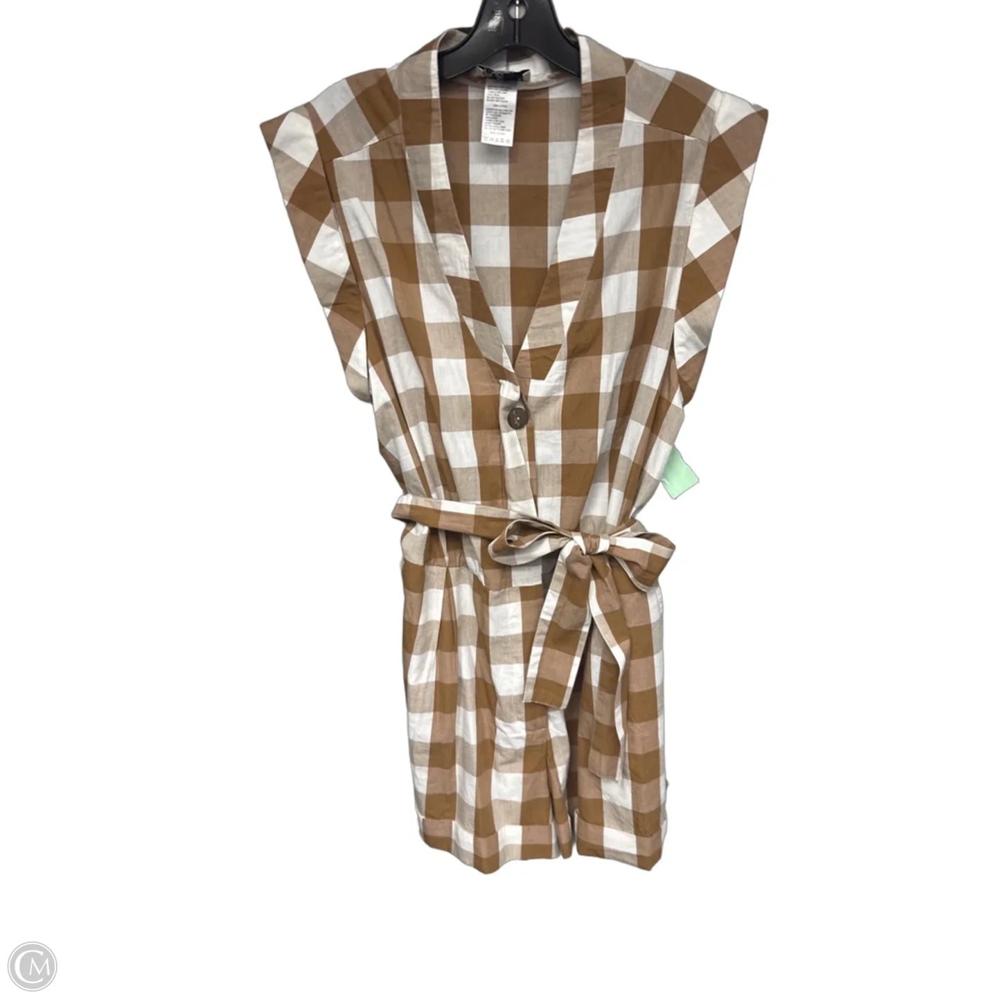 Romper By Cmb In Checkered Pattern, Size: Xl