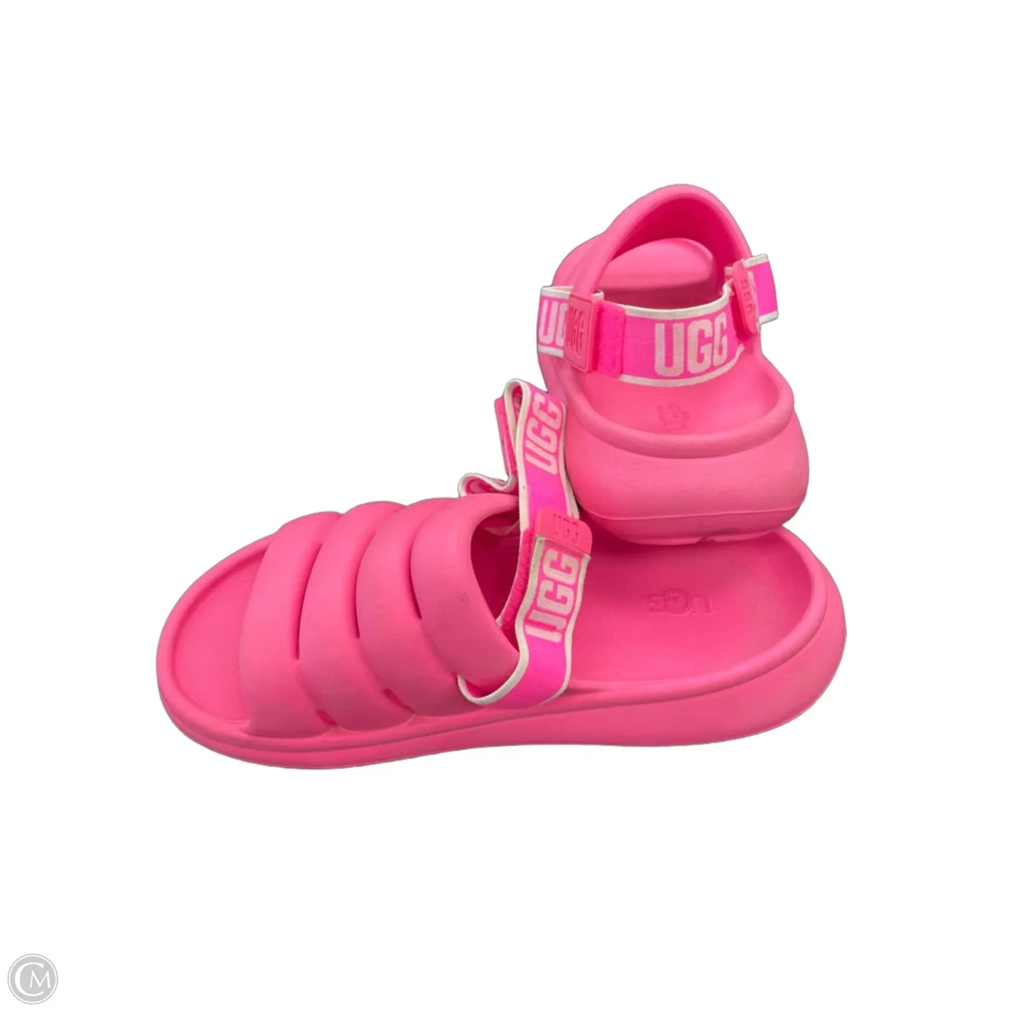 Sandals Designer By Ugg In Pink, Size: 10