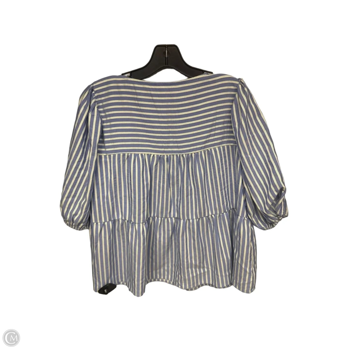 Top Short Sleeve By Clothes Mentor In Striped Pattern, Size: 12