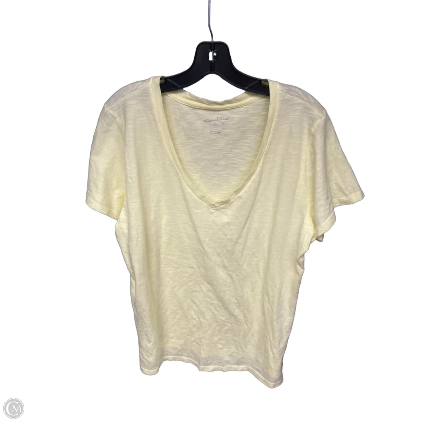 Top Short Sleeve By Universal Thread In Yellow, Size: Xxl