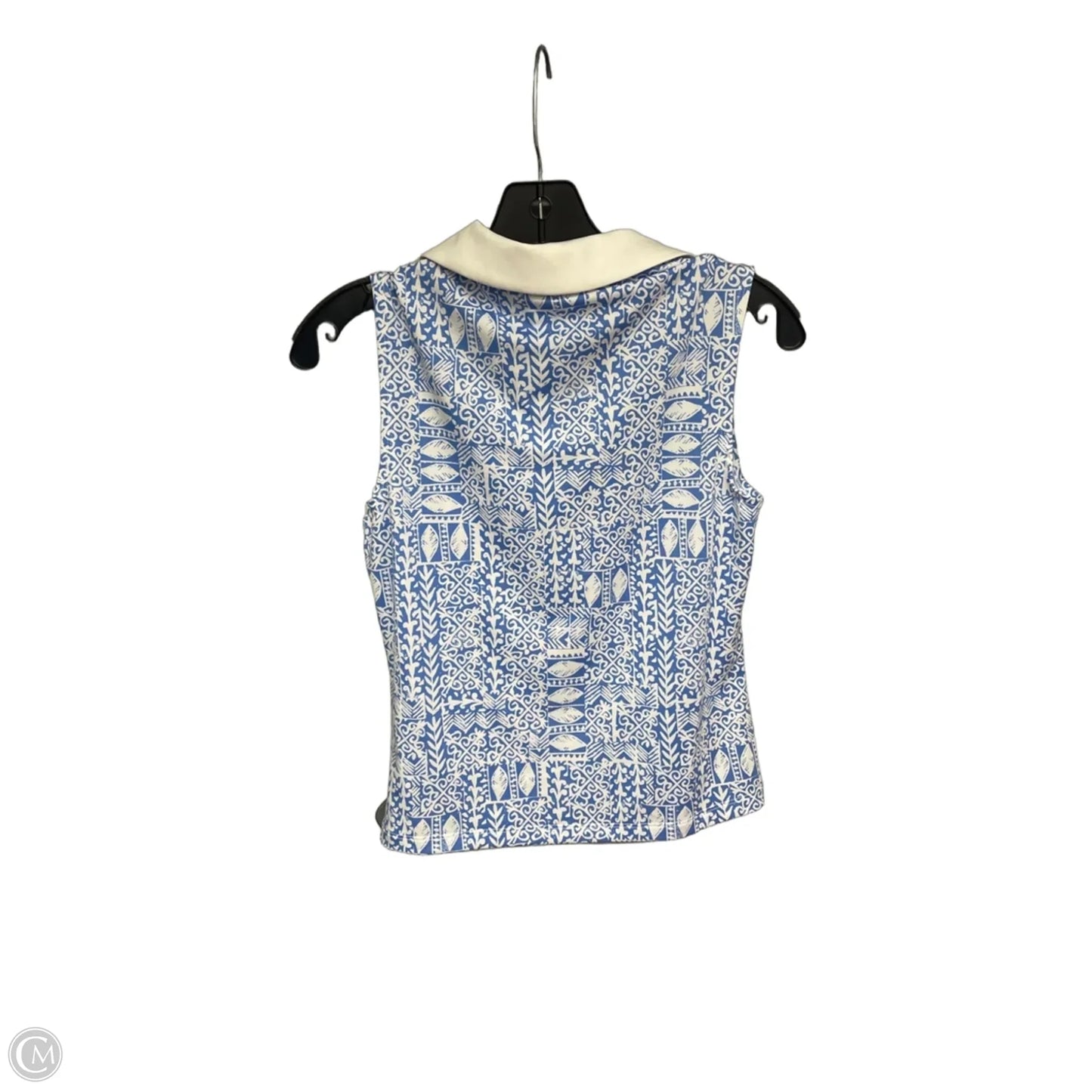 Athletic Tank Top By Sigrid Olsen In Blue & White, Size: Xs