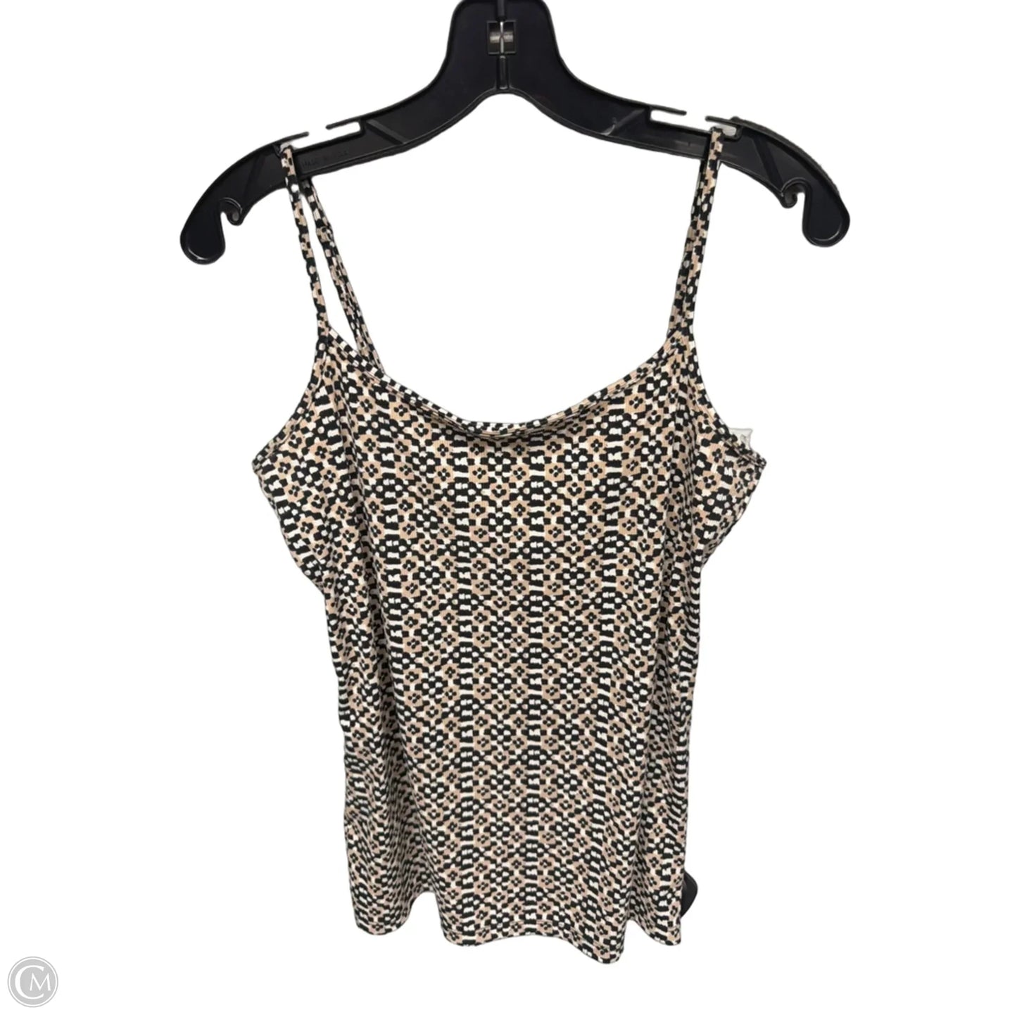 Tank Top By Loft In Black & Tan, Size: M