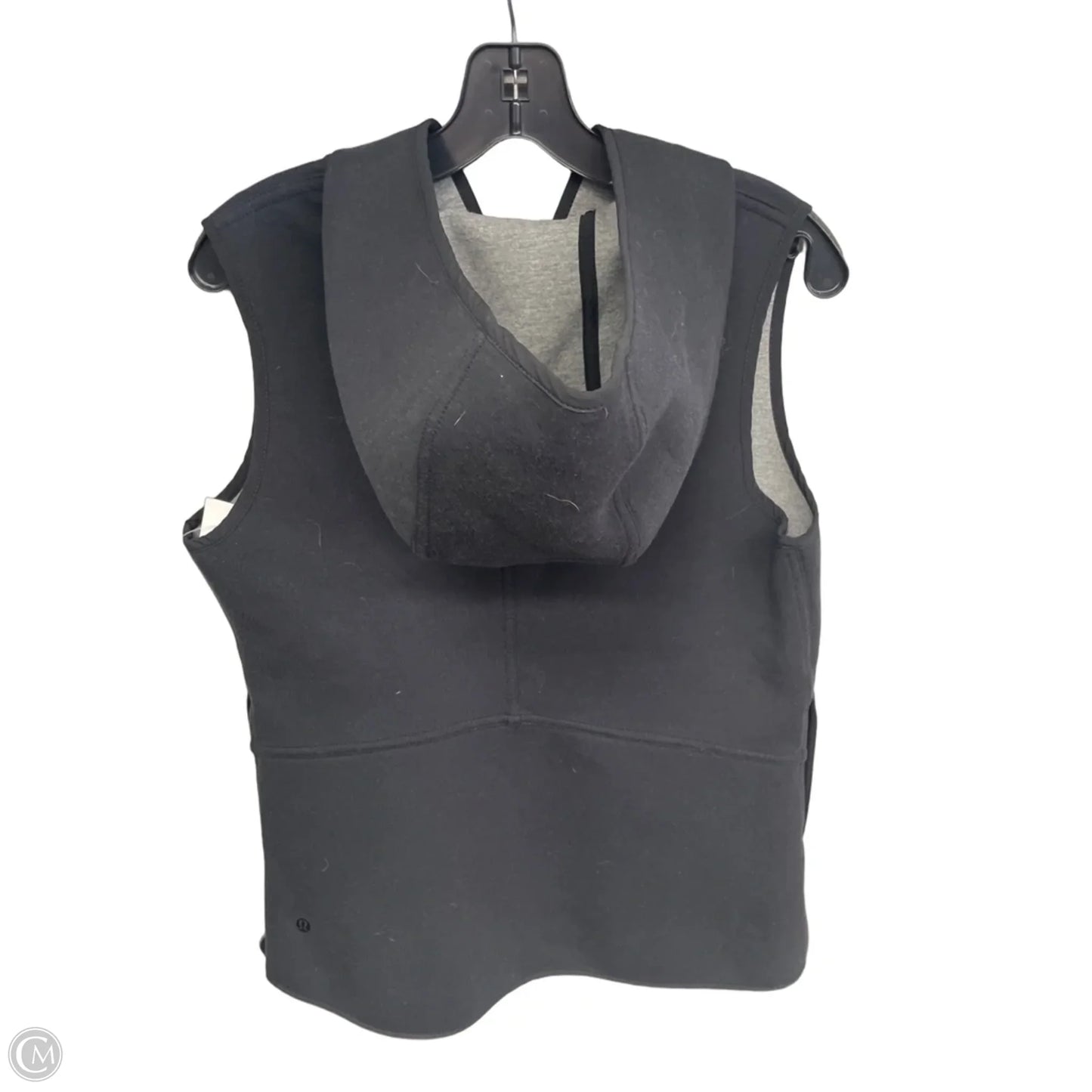 Athletic Jacket By Lululemon In Black & Grey, Size: 10