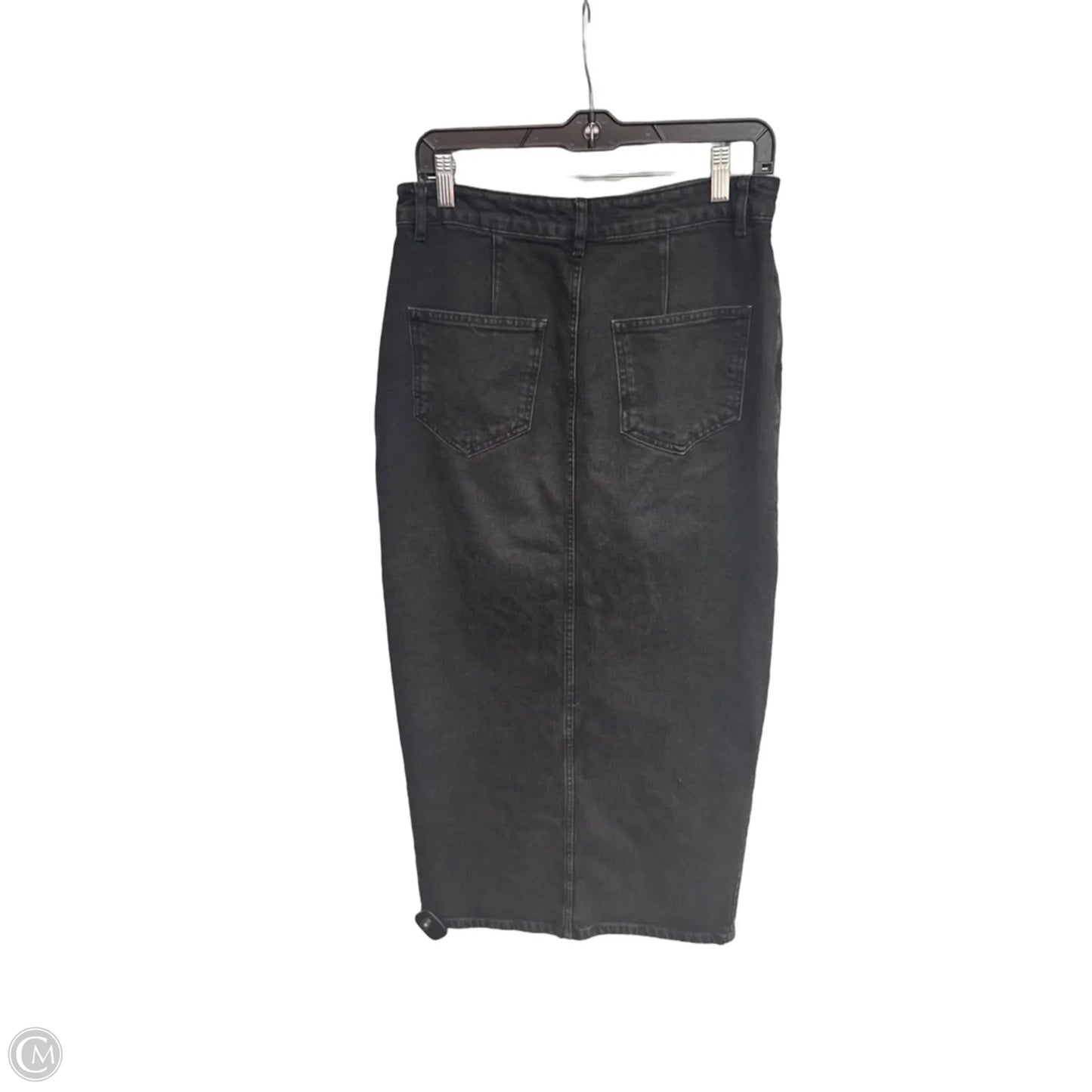 Skirt Maxi By Asos In Black Denim, Size: 8
