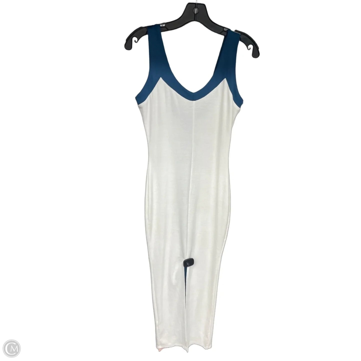 Dress Casual Maxi By Micas In Blue & White, Size: M