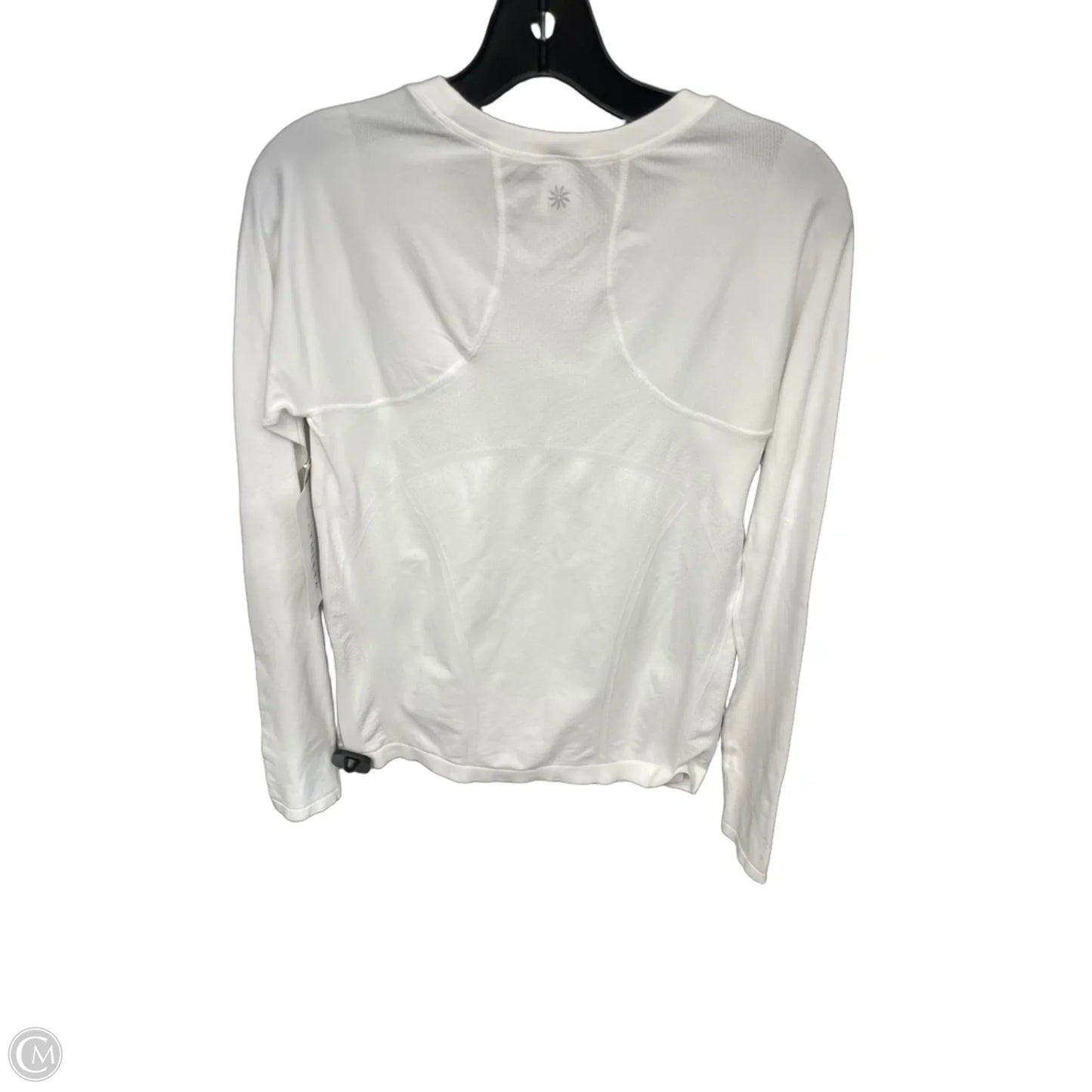 Athletic Top Long Sleeve Crewneck By Athleta In White, Size: M