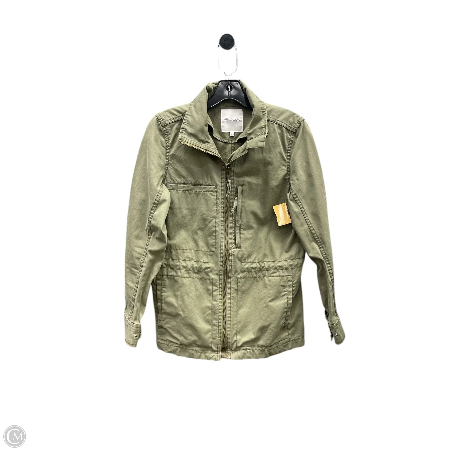 Jacket Moto By Madewell In Green, Size: S